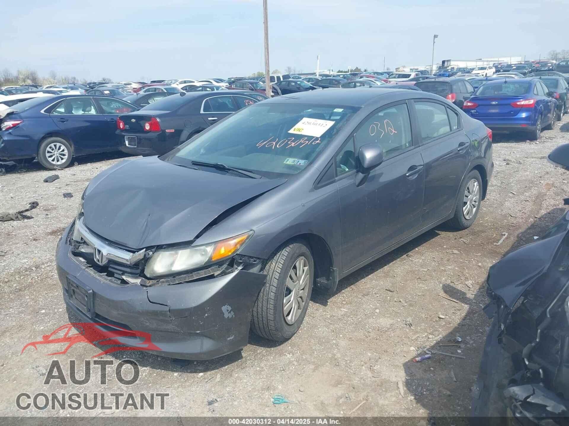 HONDA CIVIC 2012 - 19XFB2F50CE104566