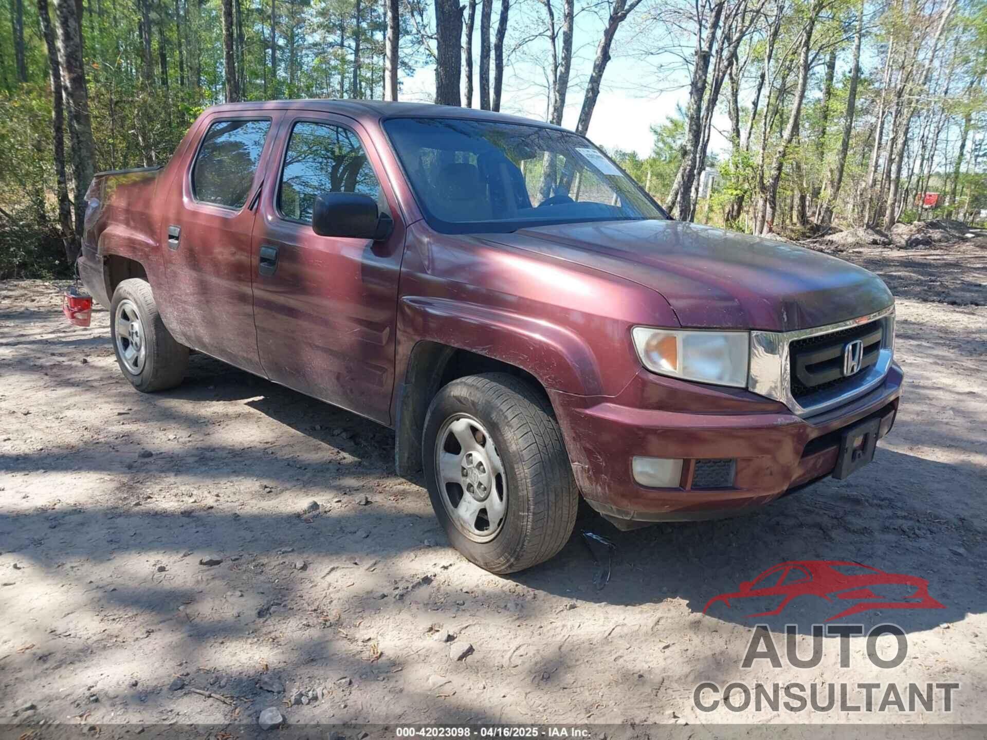 HONDA RIDGELINE 2009 - 5FPYK162X9B102195