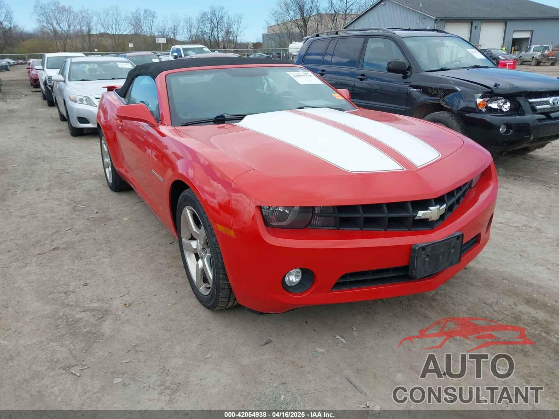 CHEVROLET CAMARO 2012 - 2G1FB3D3XC9199782