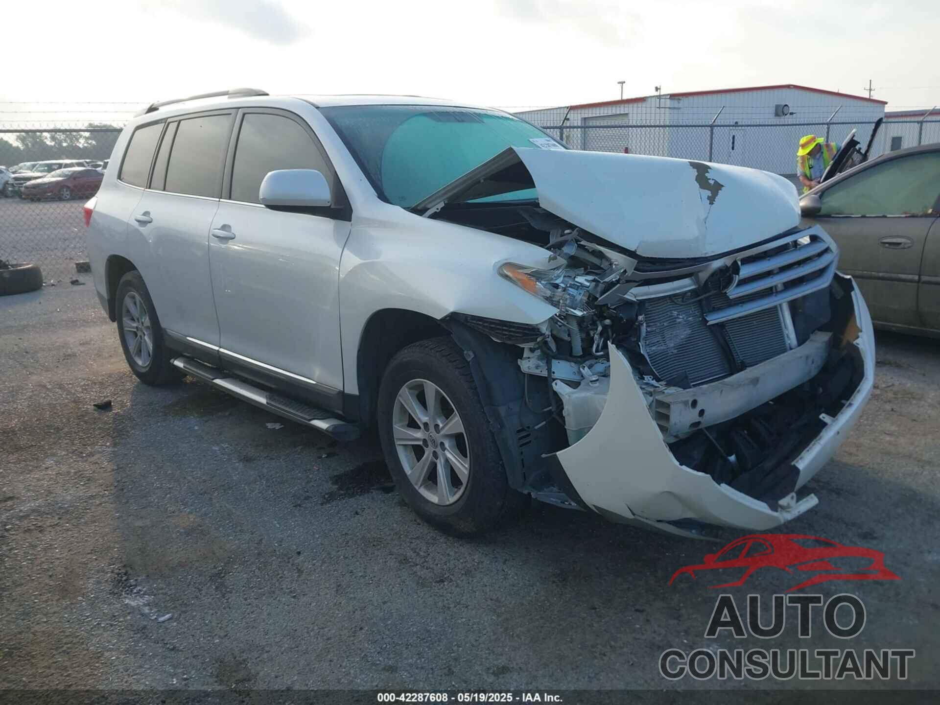 TOYOTA HIGHLANDER 2012 - 5TDZK3EH5CS054834