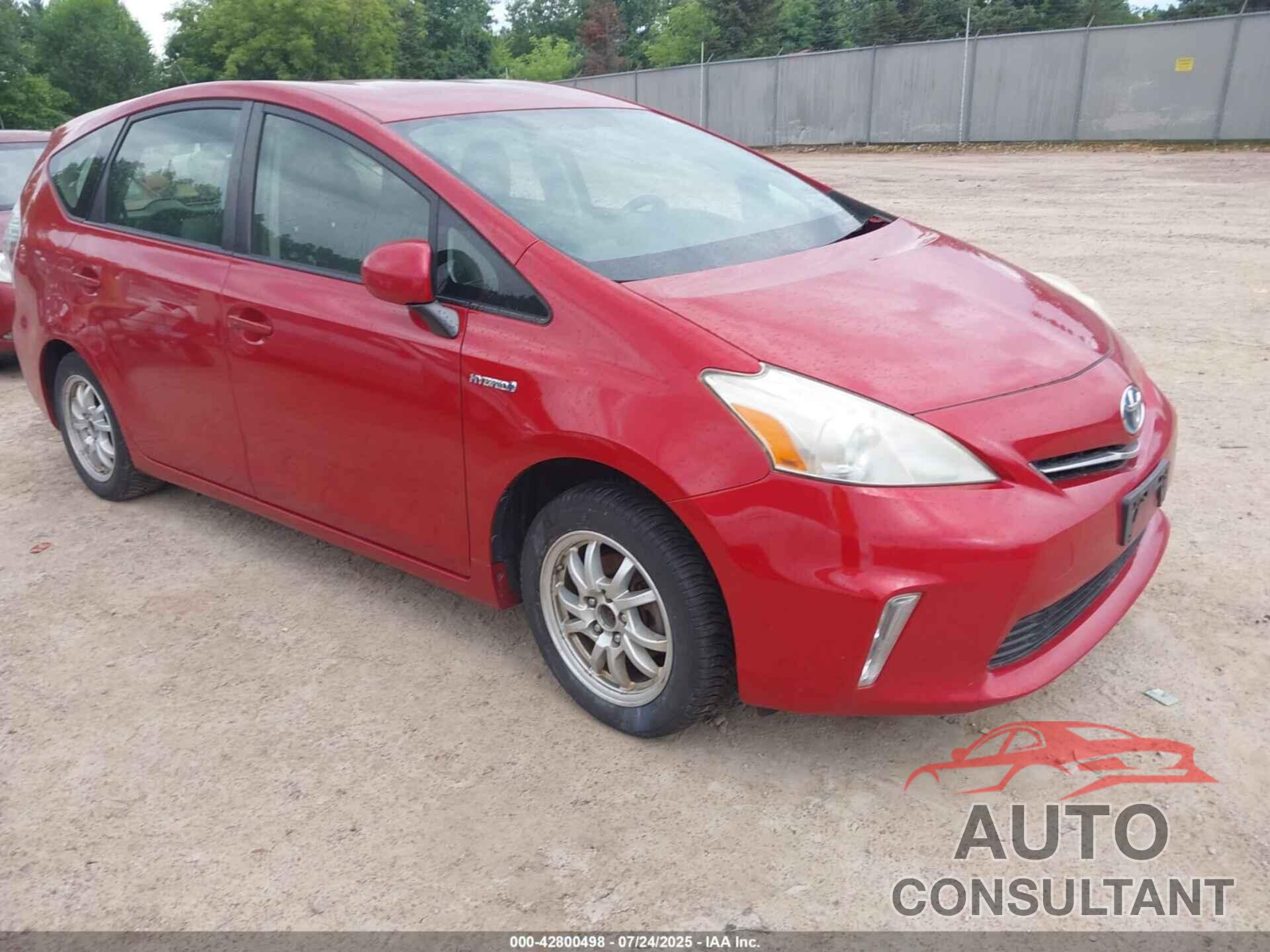 TOYOTA PRIUS V 2014 - JTDZN3EU0E3322097