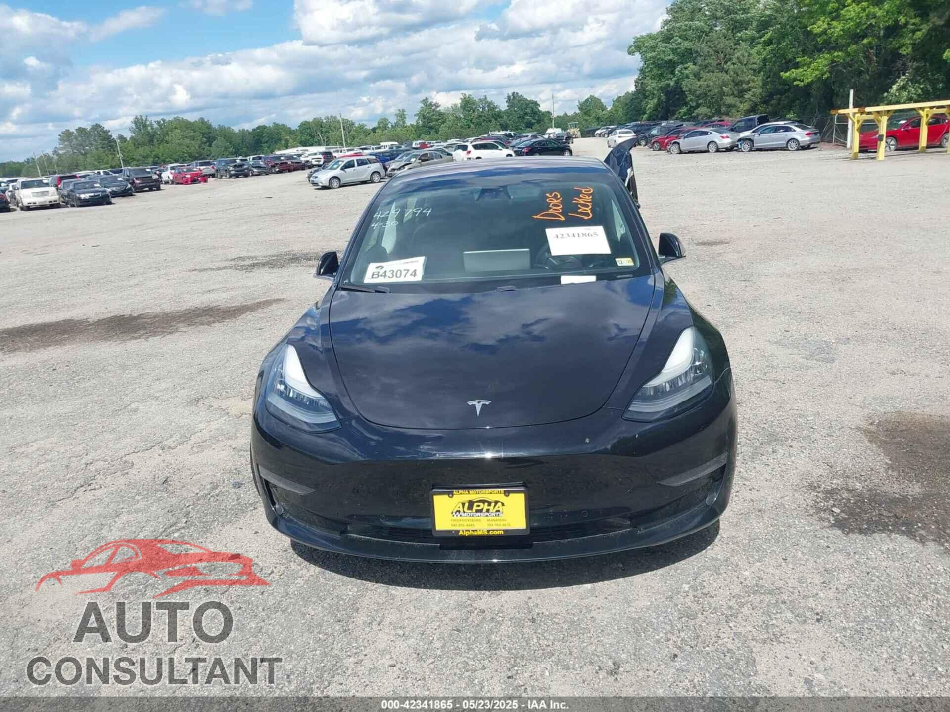 TESLA MODEL 3 2018 - 5YJ3E1EB3JF077141