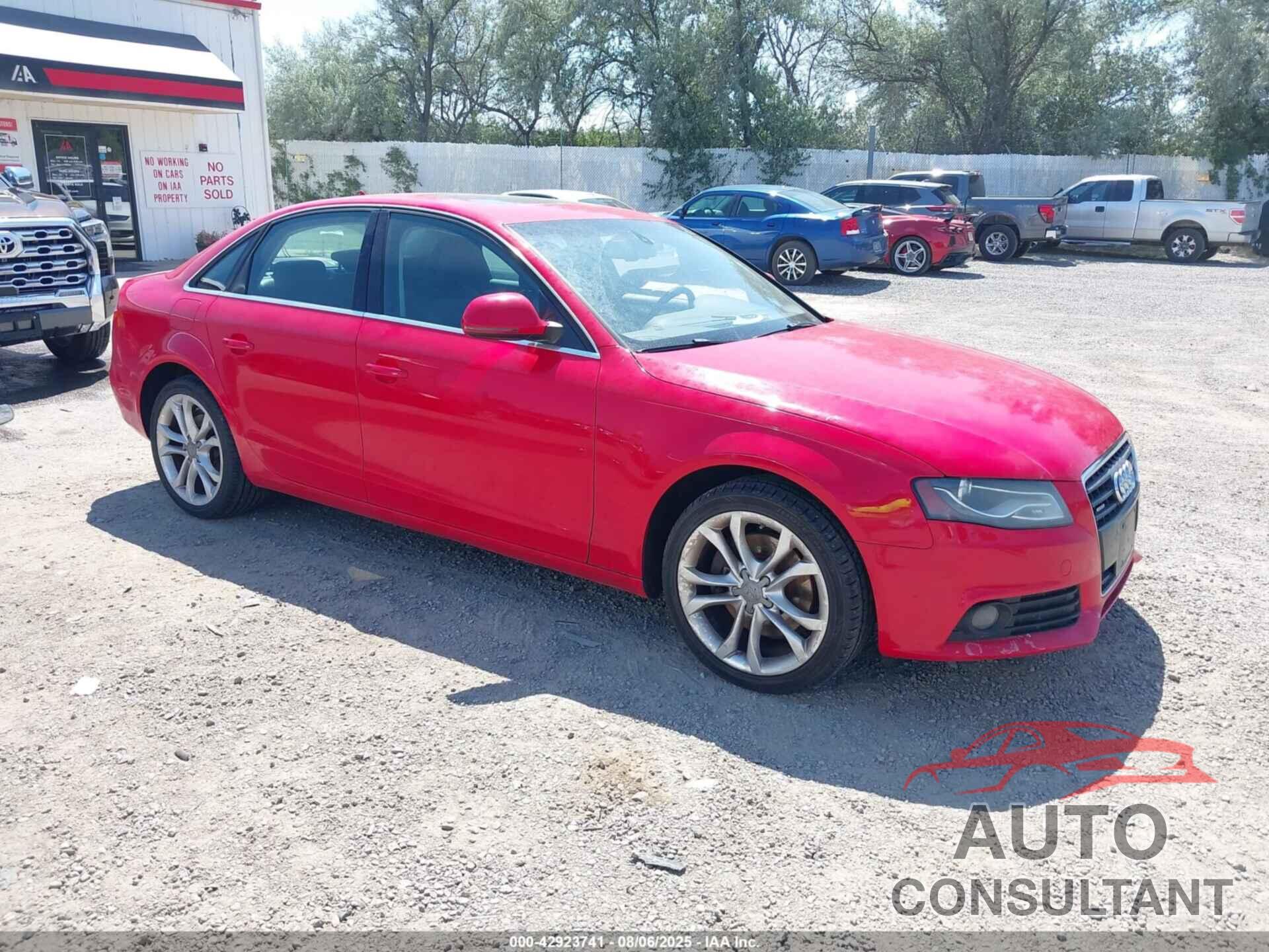AUDI A4 2009 - WAUMK78K29A087964