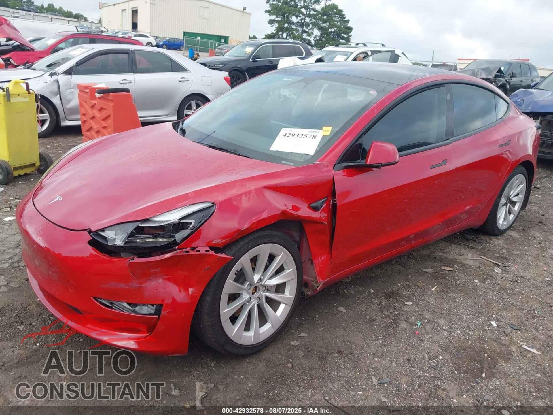 TESLA MODEL 3 2022 - 5YJ3E1EB2NF155124