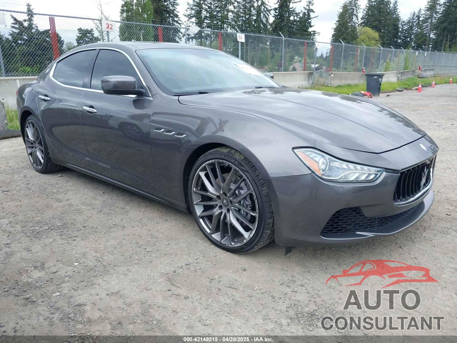 MASERATI GHIBLI 2015 - ZAM57RTA7F1129989