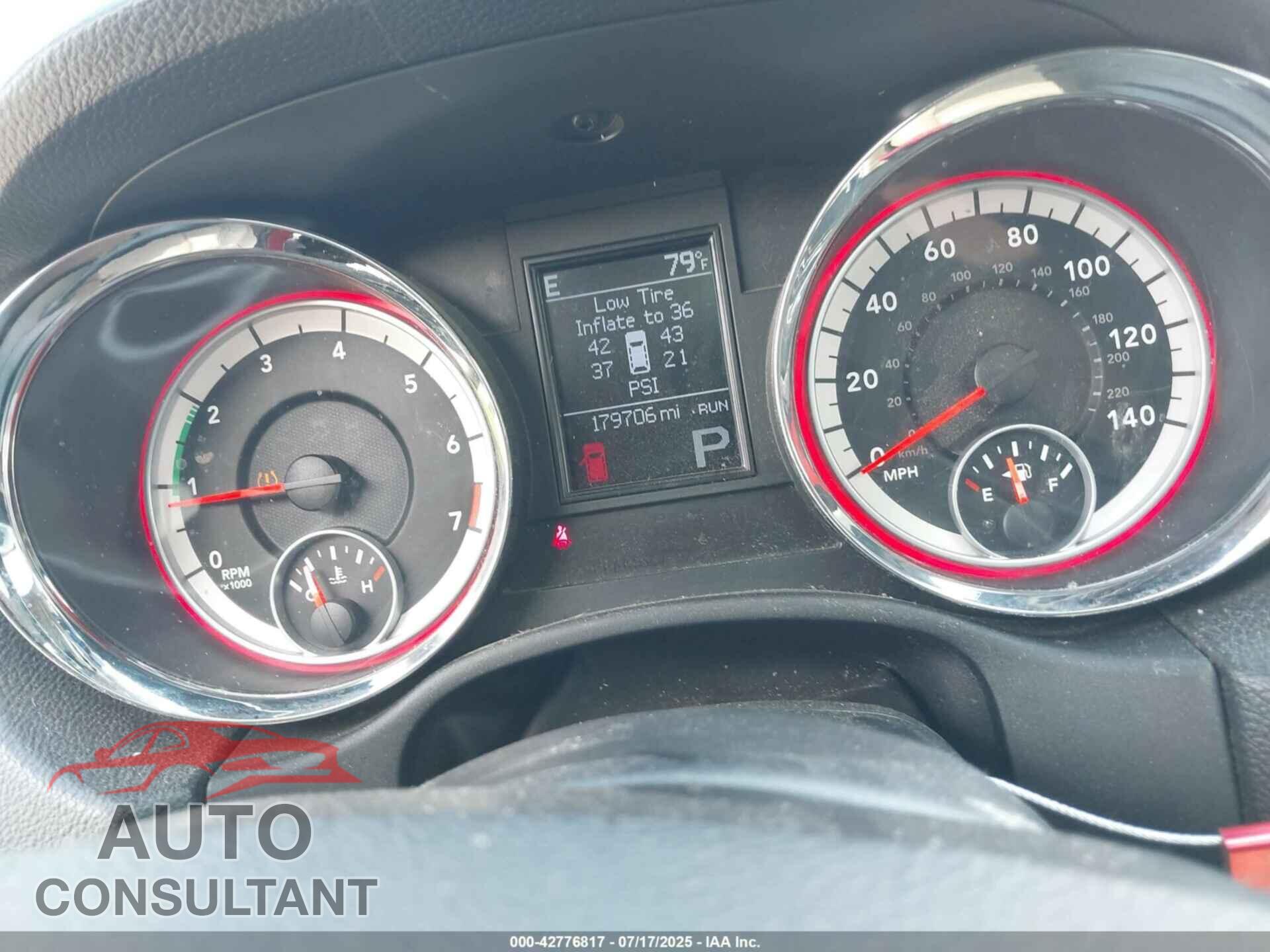 DODGE DURANGO 2013 - 1C4RDJEG1DC675030