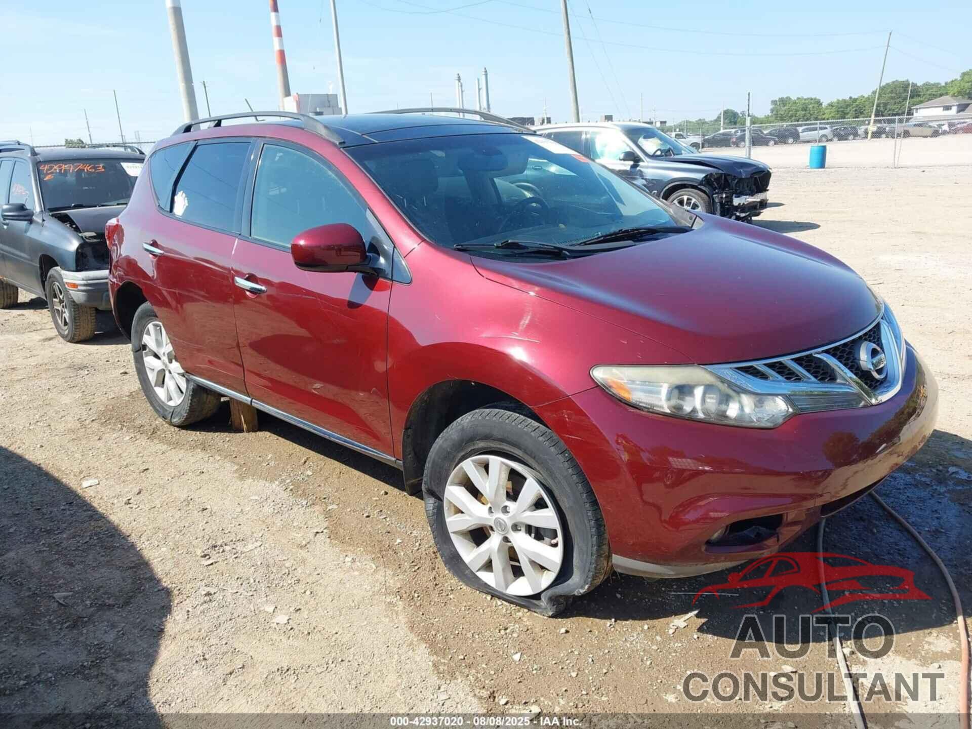 NISSAN MURANO 2012 - JN8AZ1MW8CW233578