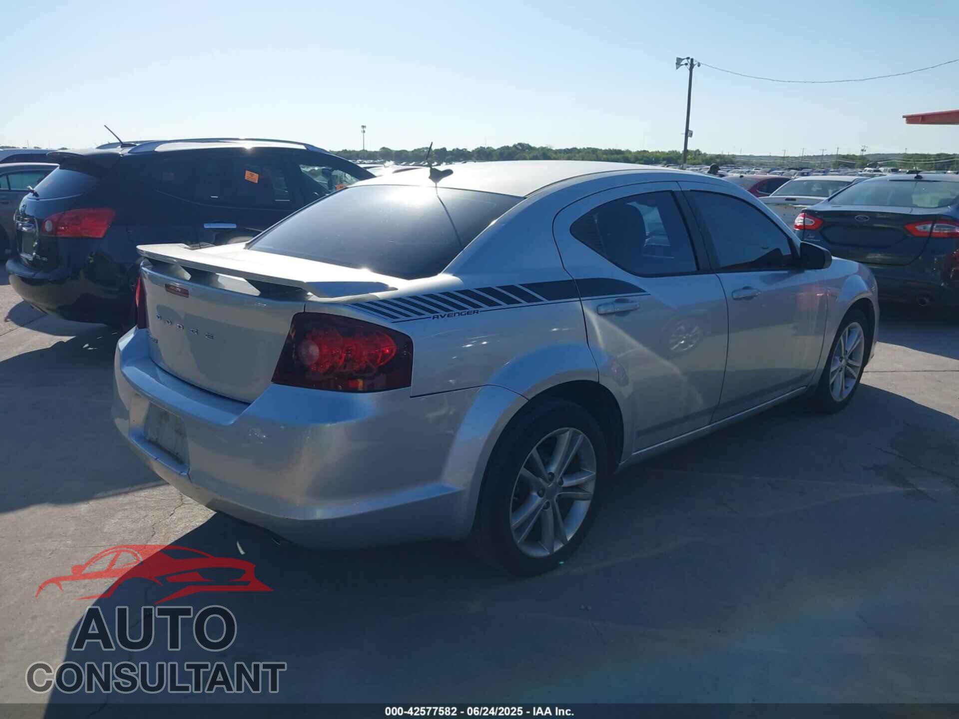 DODGE AVENGER 2012 - 1C3CDZAG1CN290777