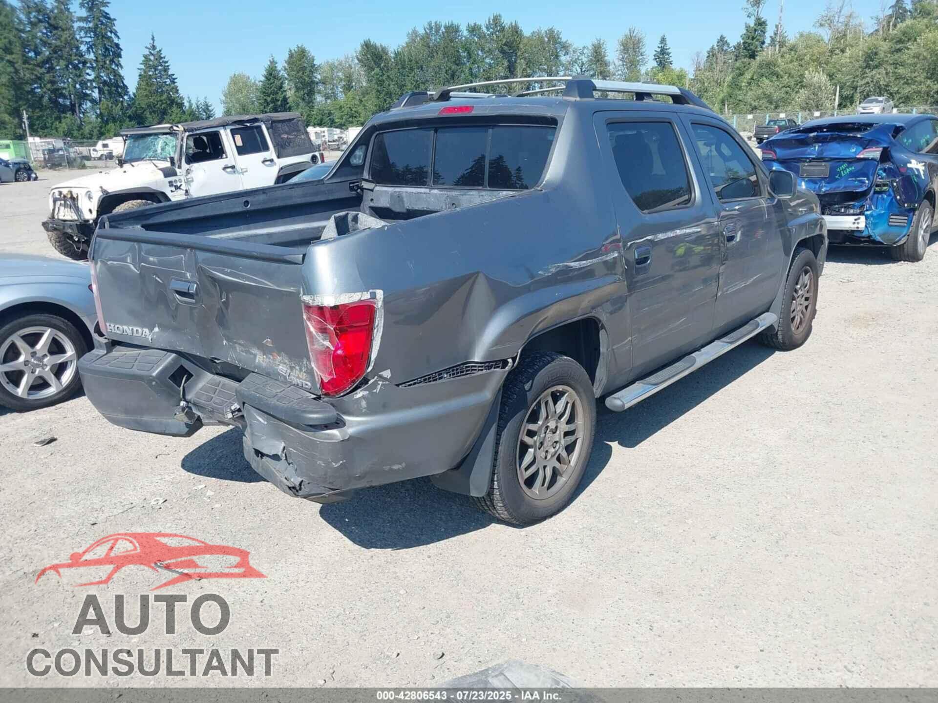 HONDA RIDGELINE 2009 - 5FPYK16599B102795