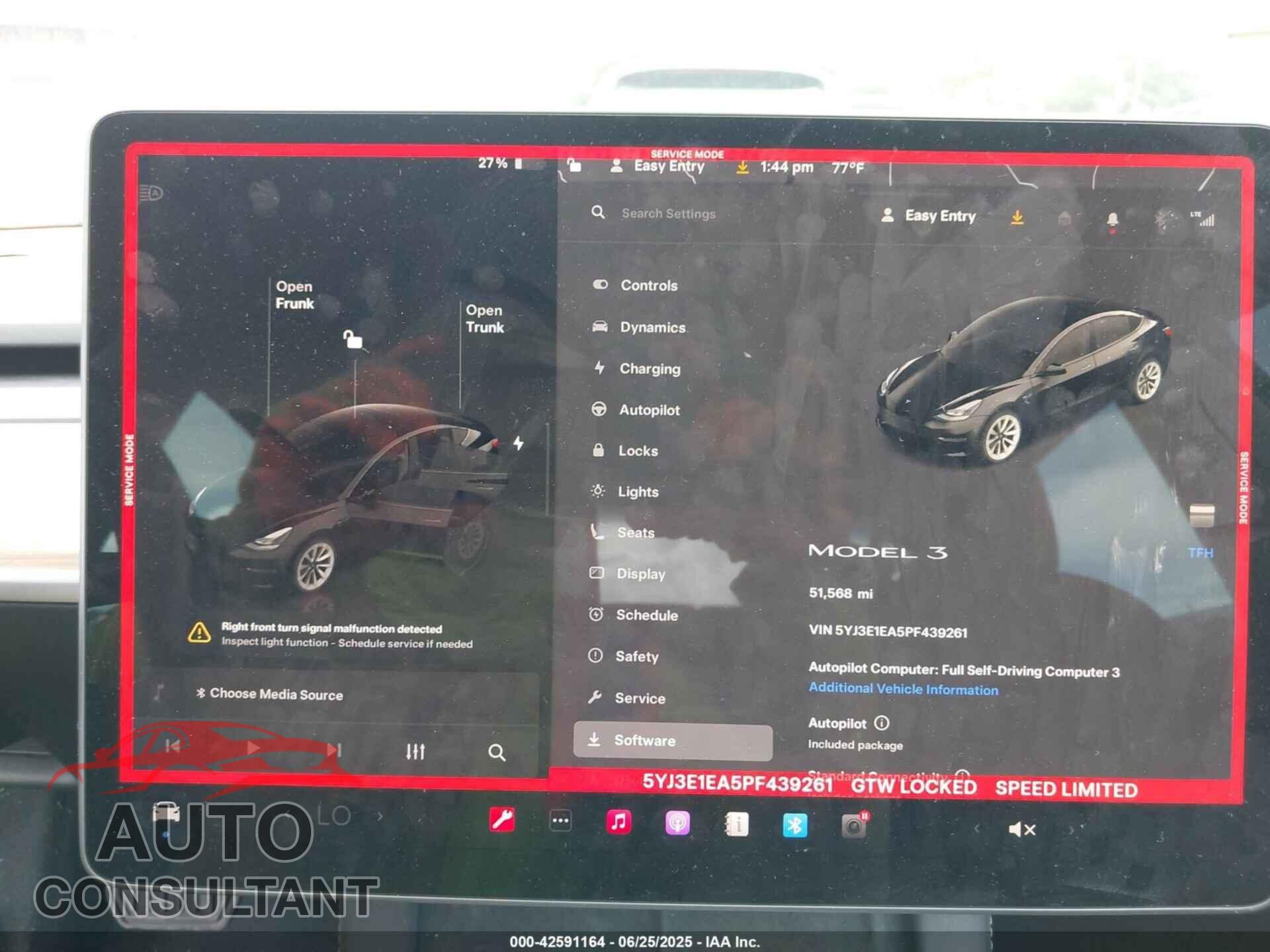 TESLA MODEL 3 2023 - 5YJ3E1EA5PF439261