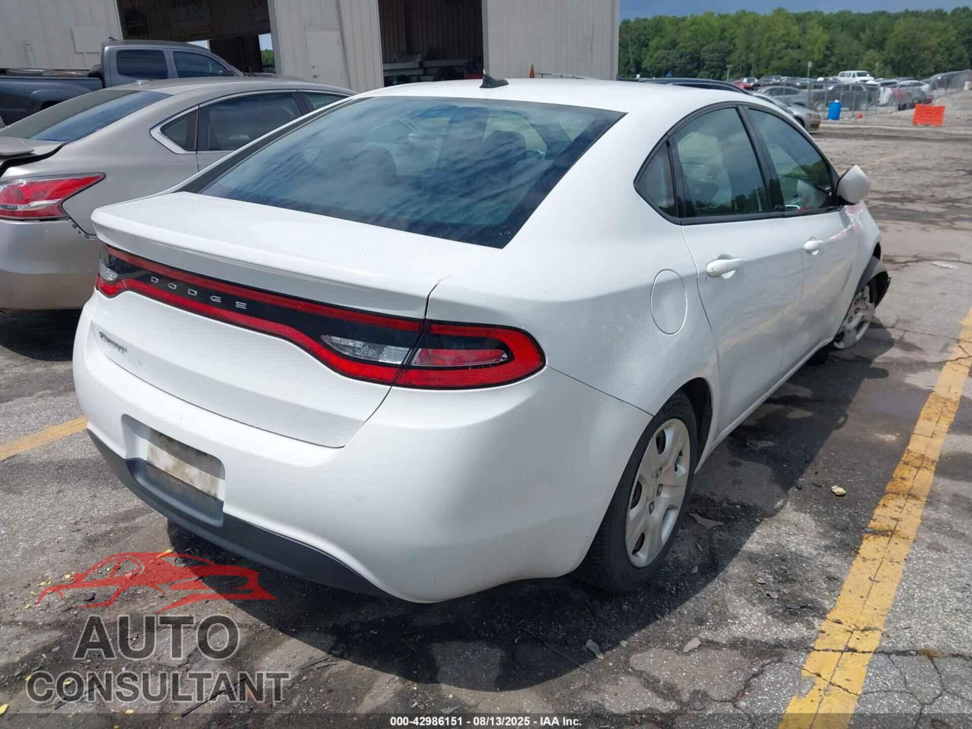 DODGE DART 2015 - 1C3CDFAA9FD405999