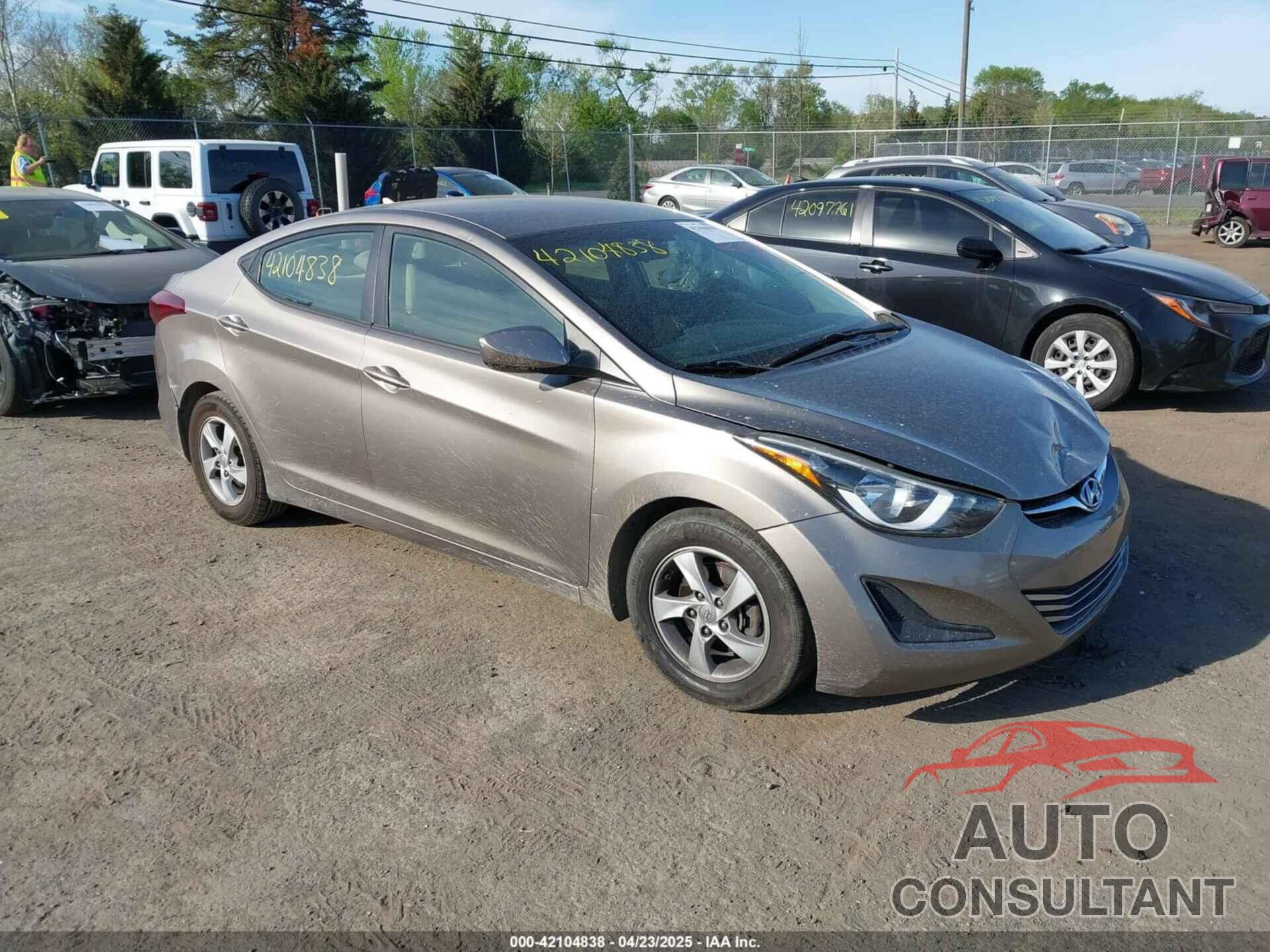 HYUNDAI ELANTRA 2014 - 5NPDH4AE4EH522782