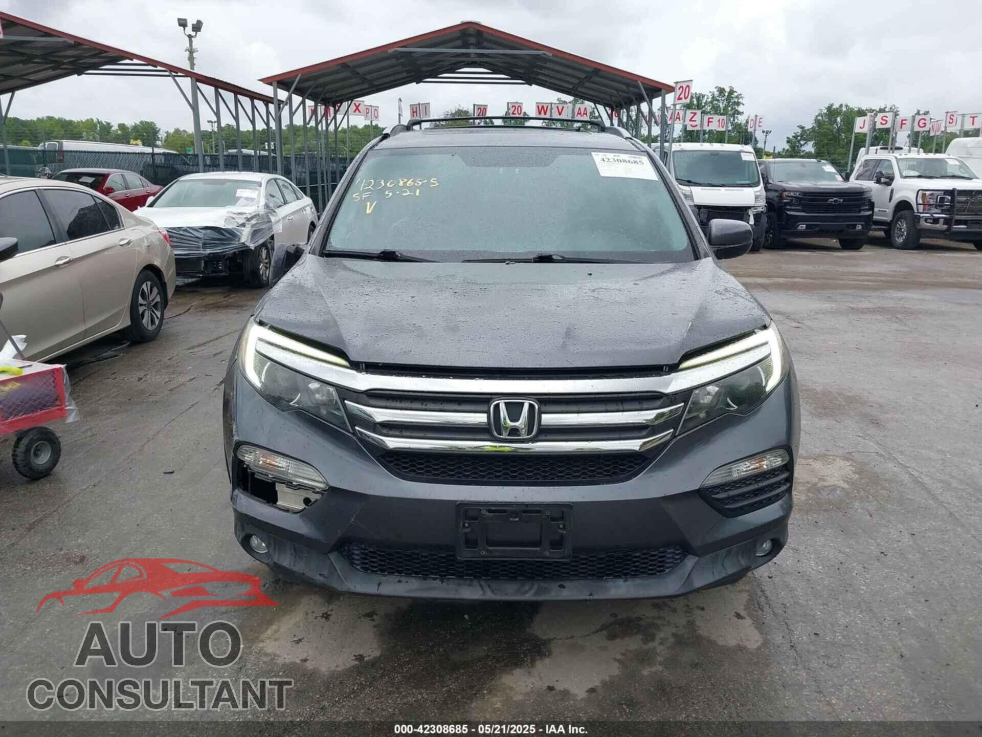 HONDA PILOT 2016 - 5FNYF6H58GB096380