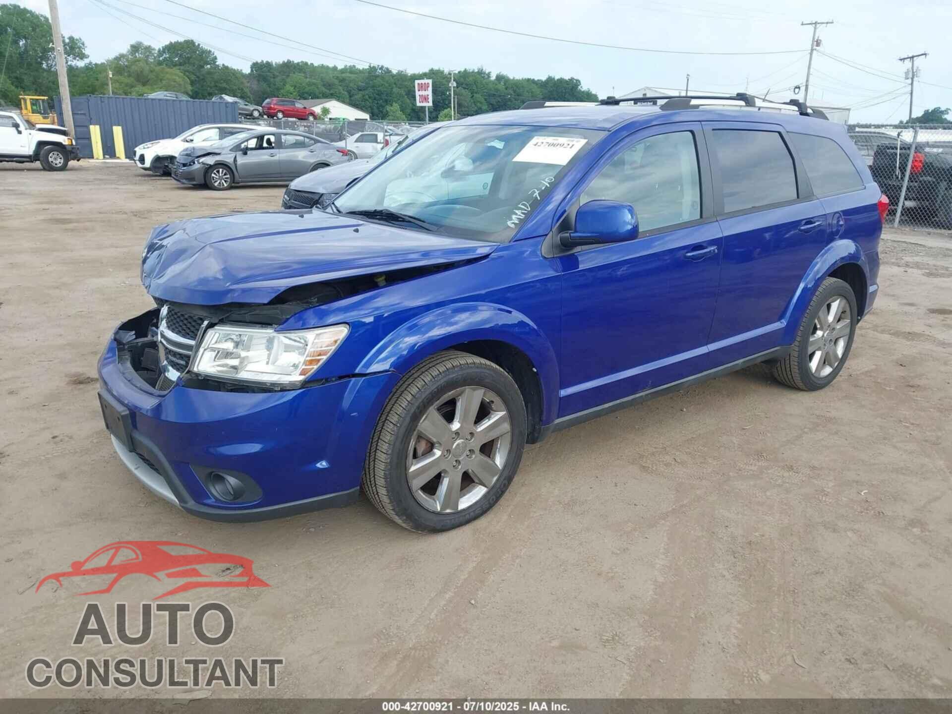 DODGE JOURNEY 2012 - 3C4PDCCG9CT210083