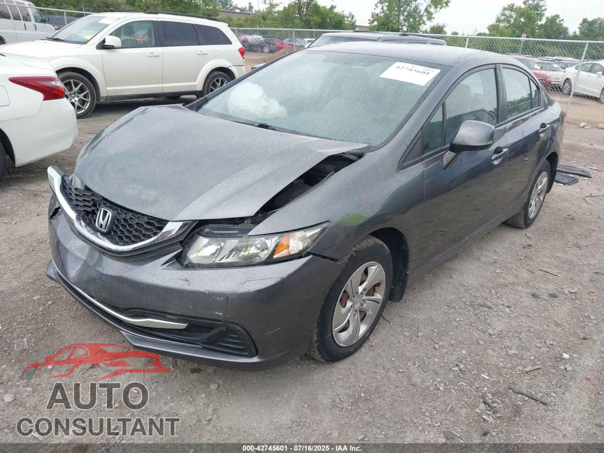 HONDA CIVIC 2013 - 19XFB2F50DE002122