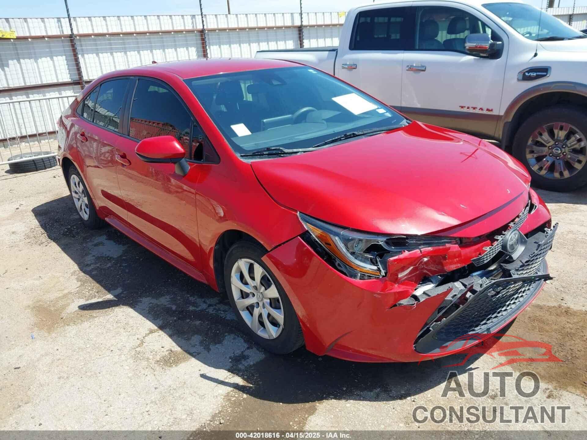 TOYOTA COROLLA 2020 - JTDEPRAE2LJ105329