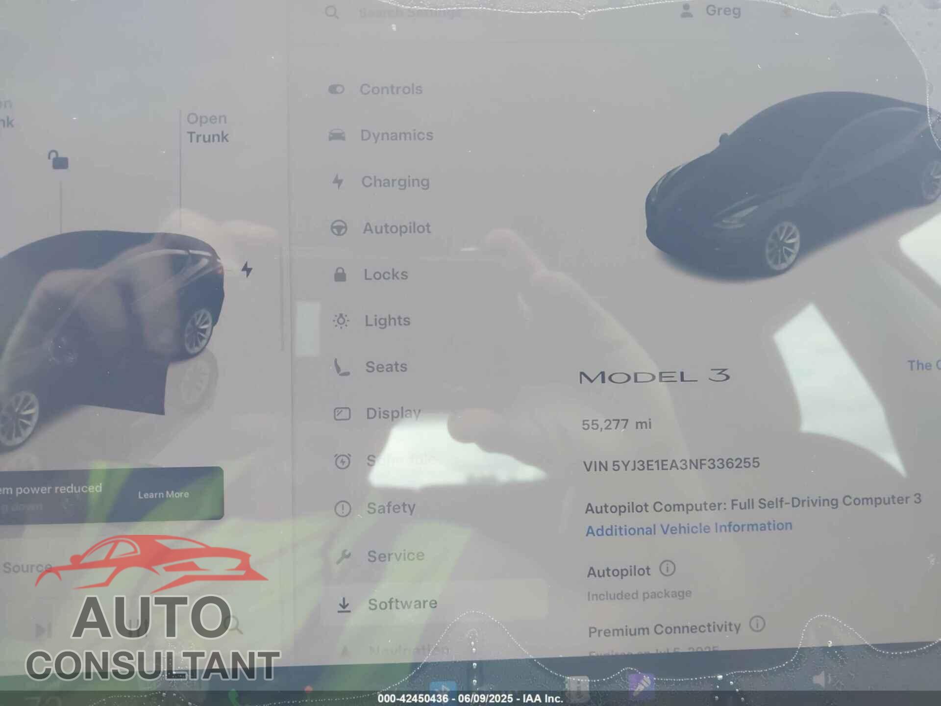 TESLA MODEL 3 2022 - 5YJ3E1EA3NF336255