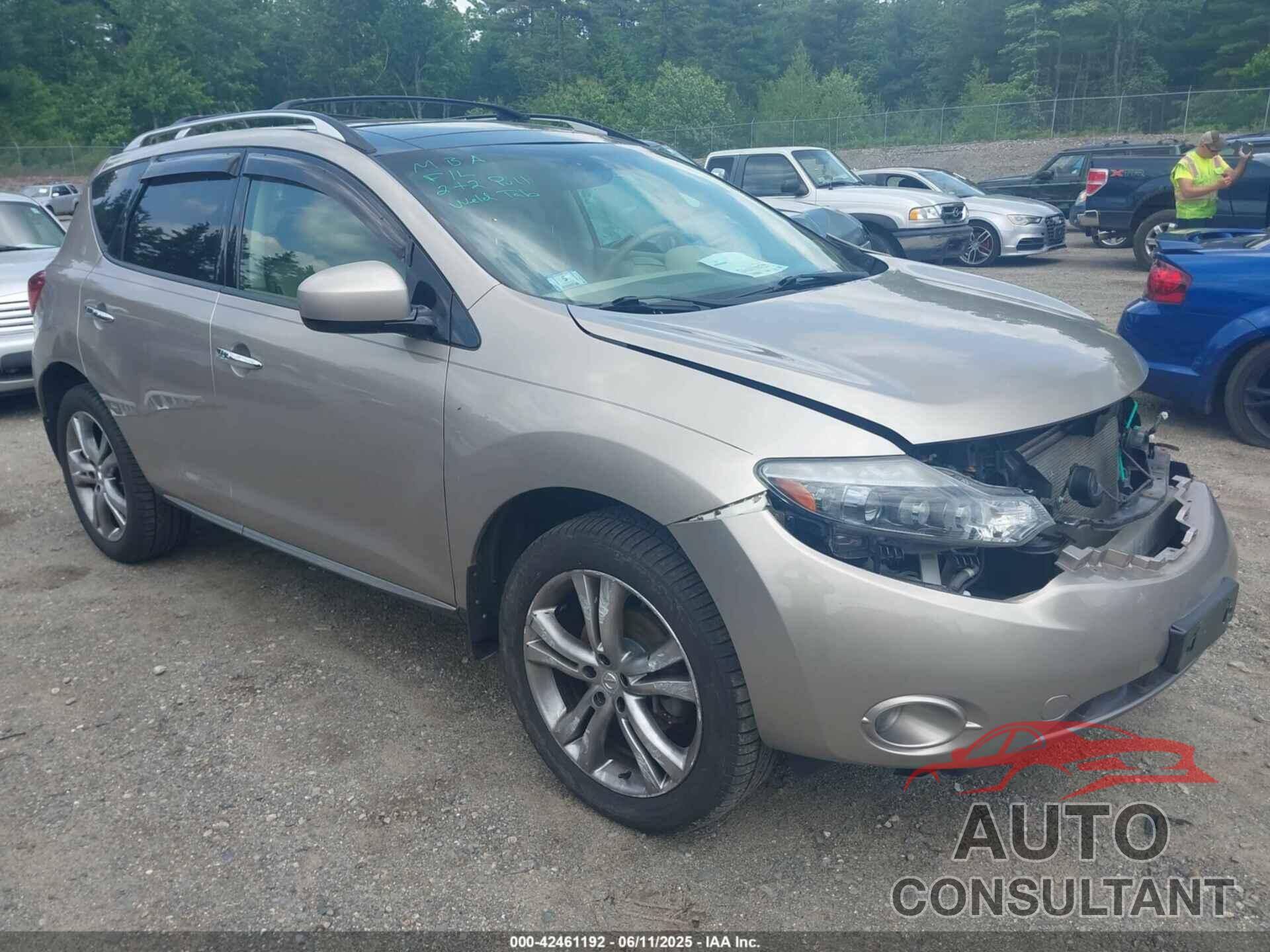 NISSAN MURANO 2009 - JN8AZ18W99W108169