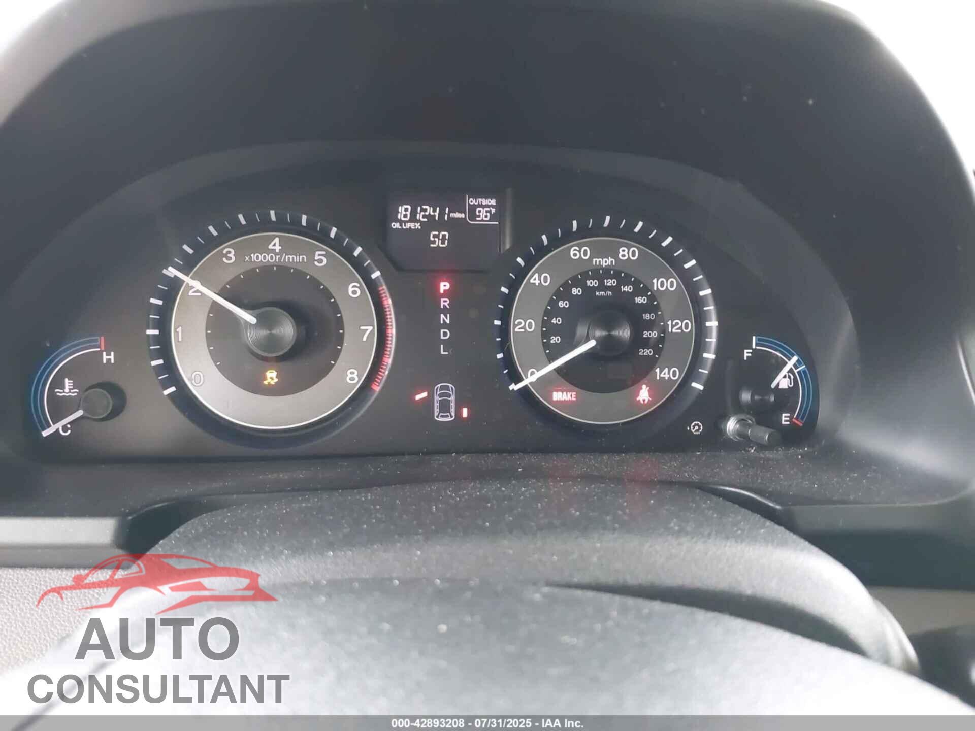 HONDA ODYSSEY 2012 - 5FNRL5H43CB017528
