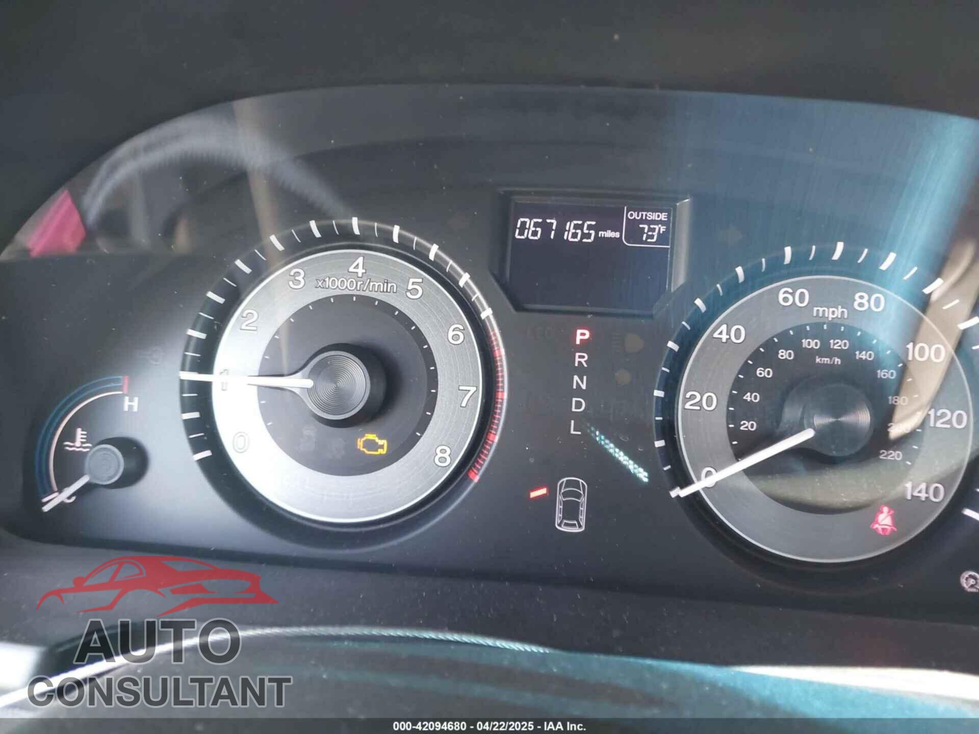 HONDA ODYSSEY 2012 - 5FNRL5H64CB044075