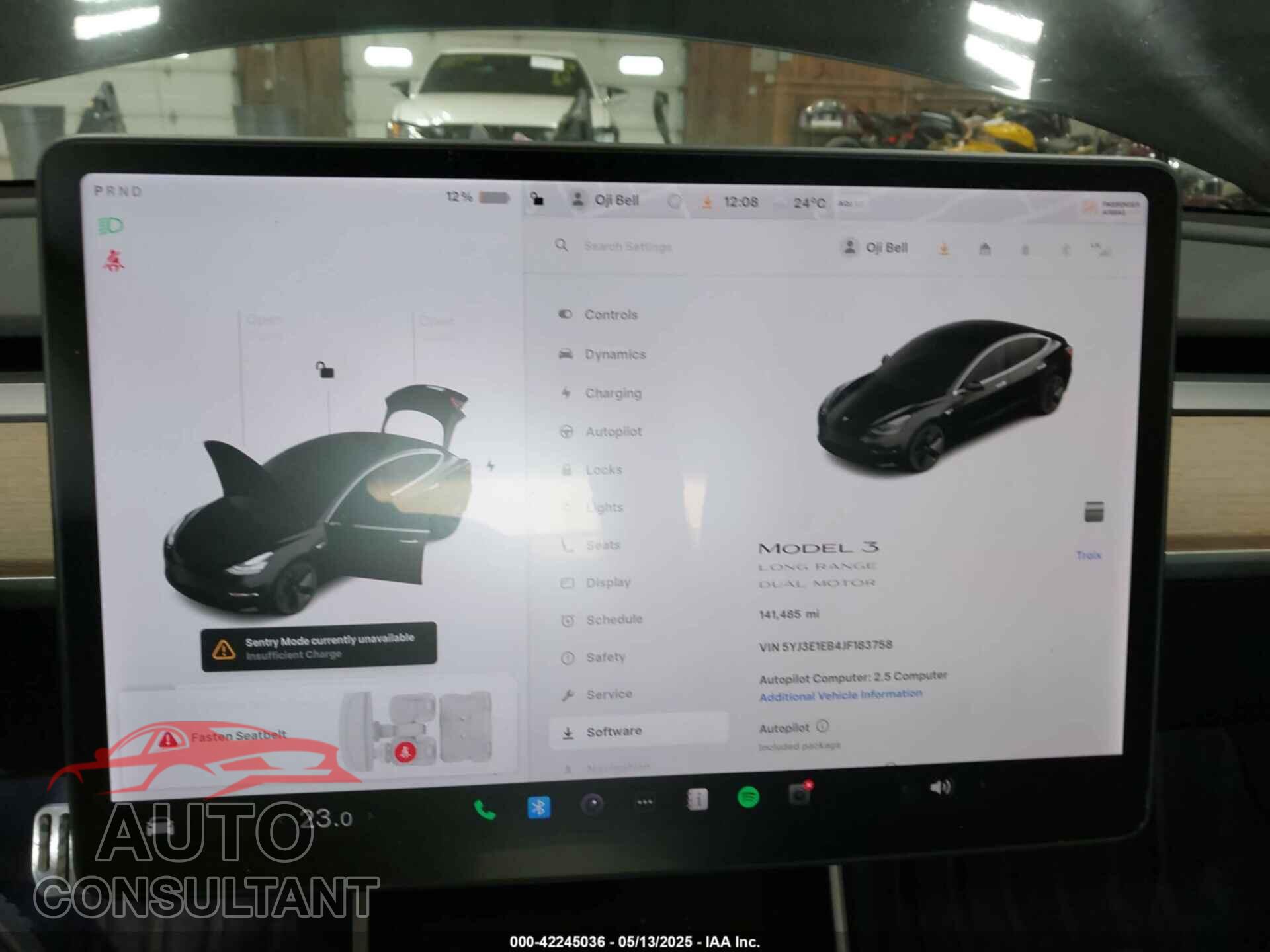 TESLA MODEL 3 2018 - 5YJ3E1EB4JF183758