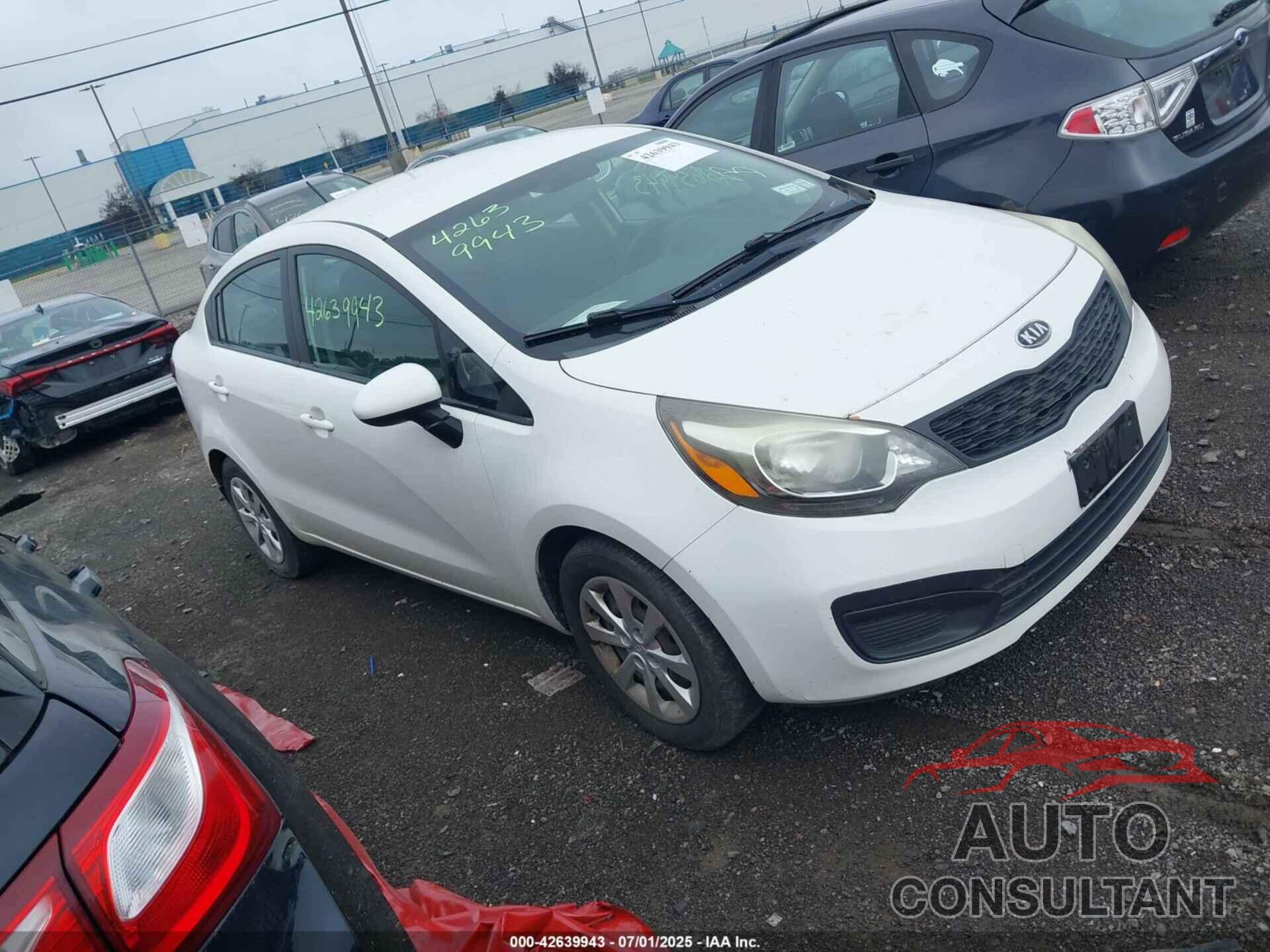 KIA RIO 2012 - KNADM4A34C6072274