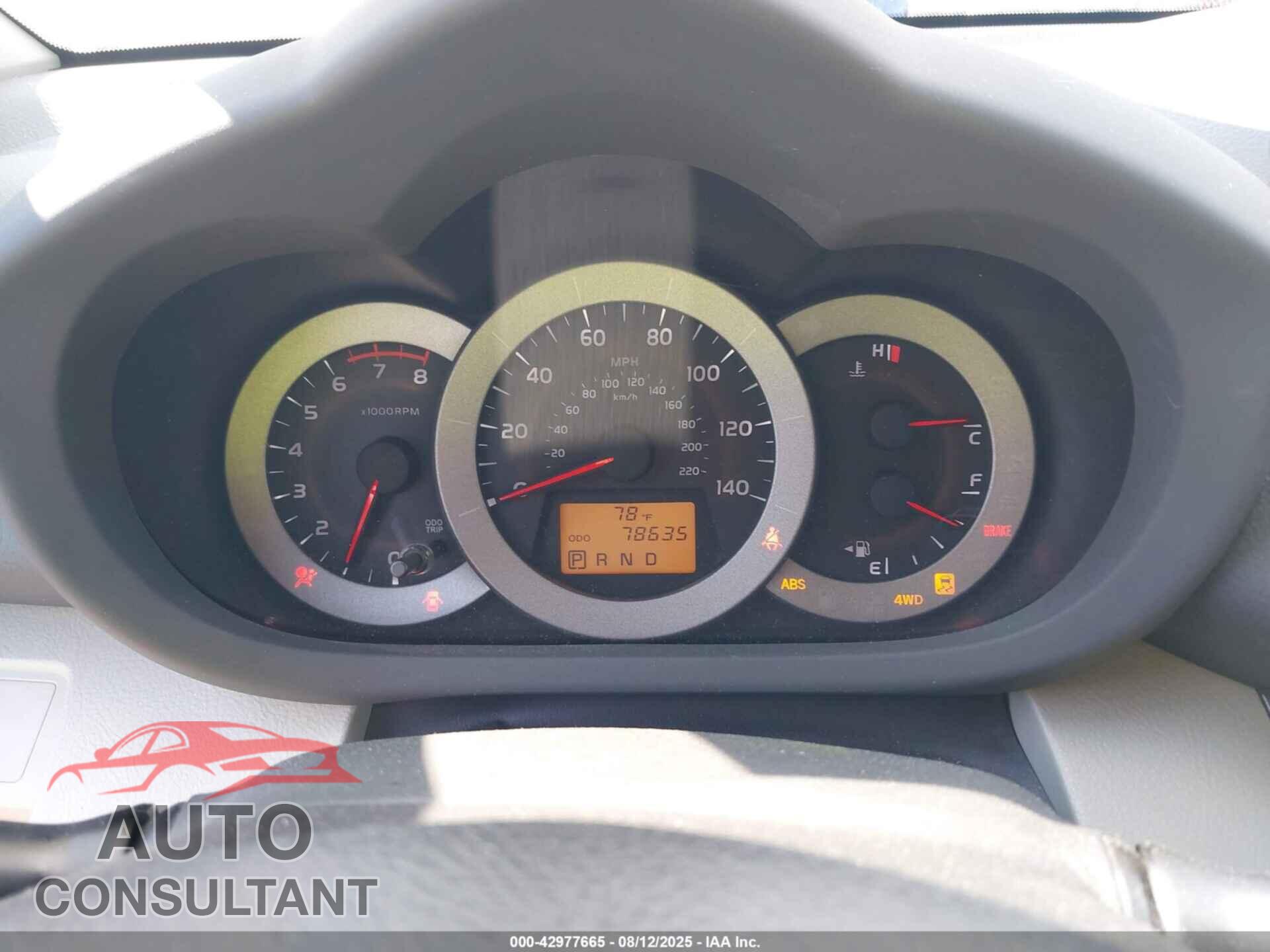 TOYOTA RAV4 2012 - 2T3BF4DV1CW211406
