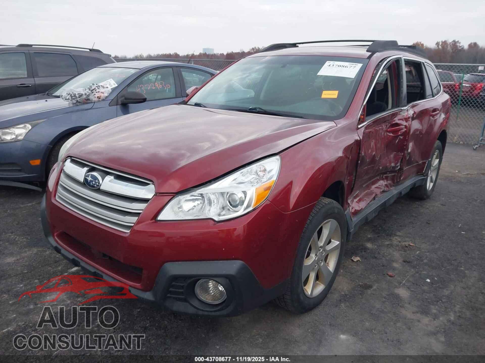 SUBARU OUTBACK 2013 - 4S4BRCCC4D3252811