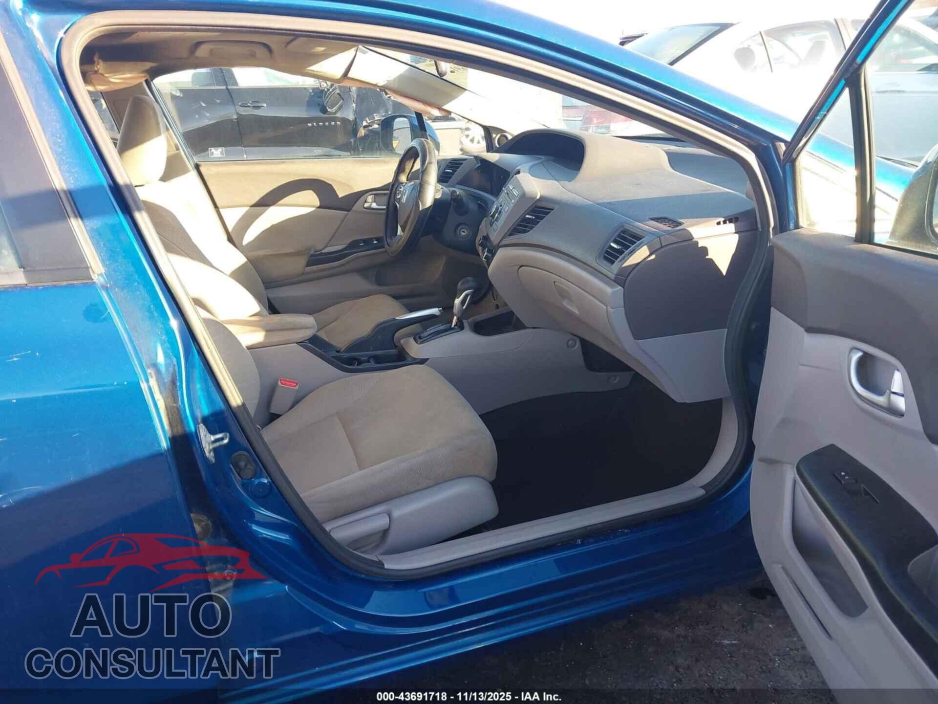HONDA CIVIC 2012 - 19XFB2F83CE341546