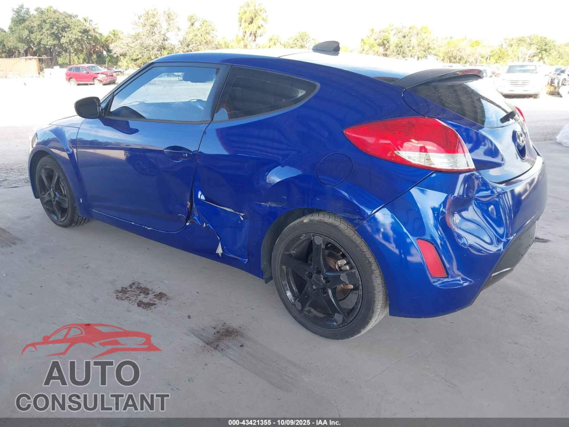 HYUNDAI VELOSTER 2012 - KMHTC6AD2CU065076