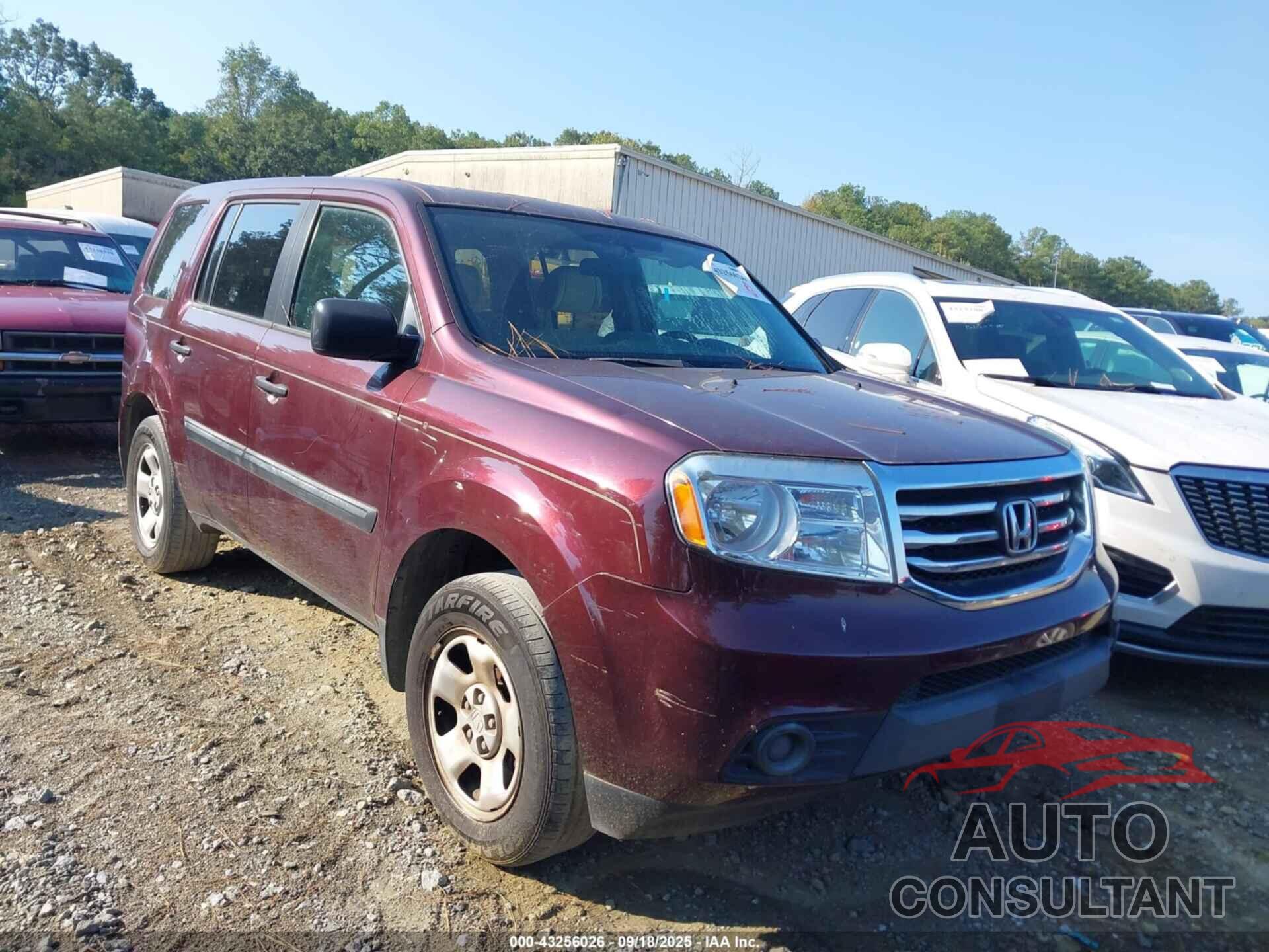 HONDA PILOT 2014 - 5FNYF3H25EB010864