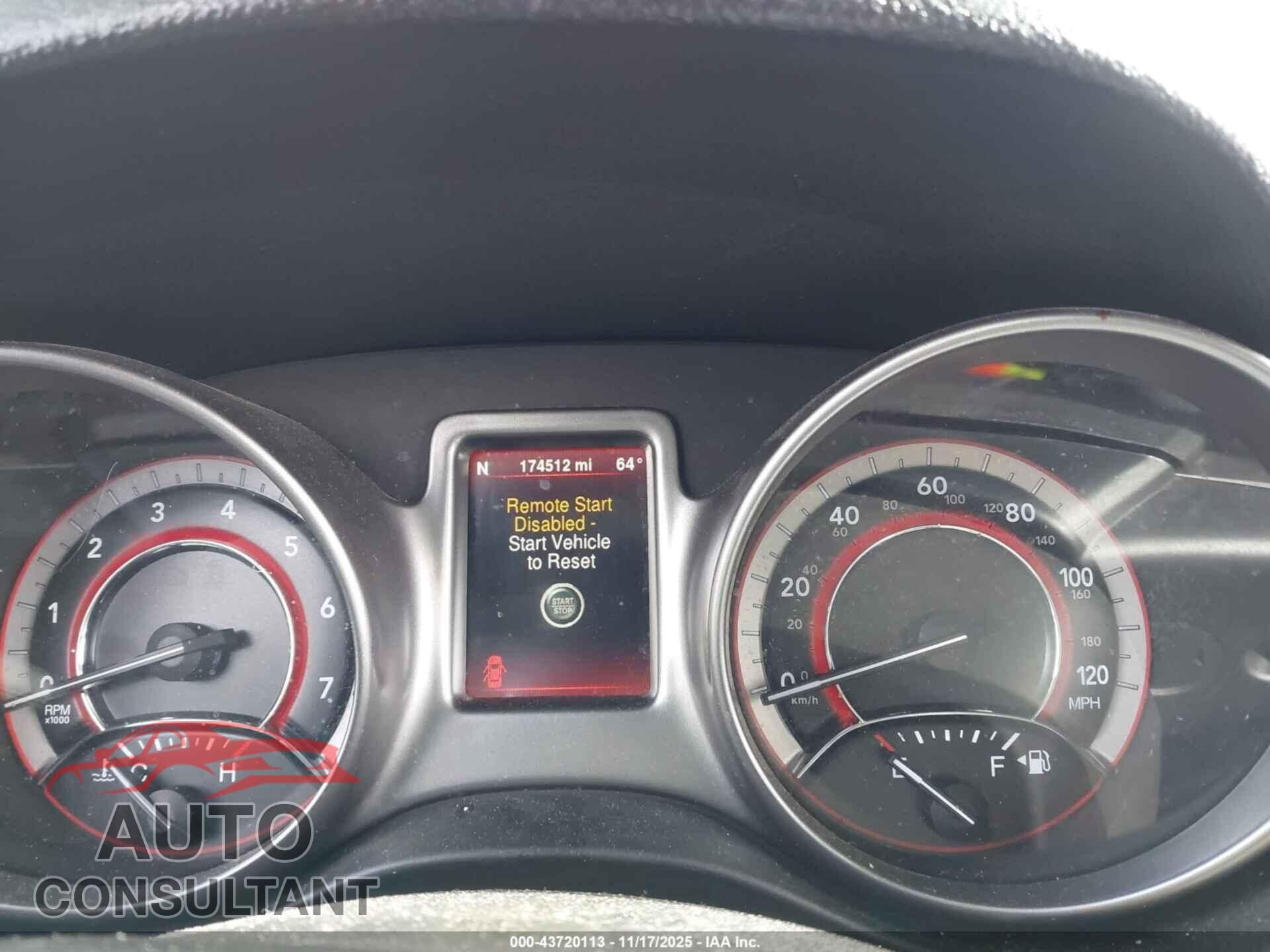 DODGE JOURNEY 2015 - 3C4PDCGG3FT698011