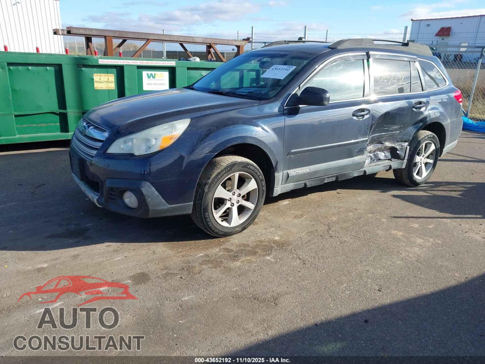 SUBARU OUTBACK 2013 - 4S4BRBJC2D3260533