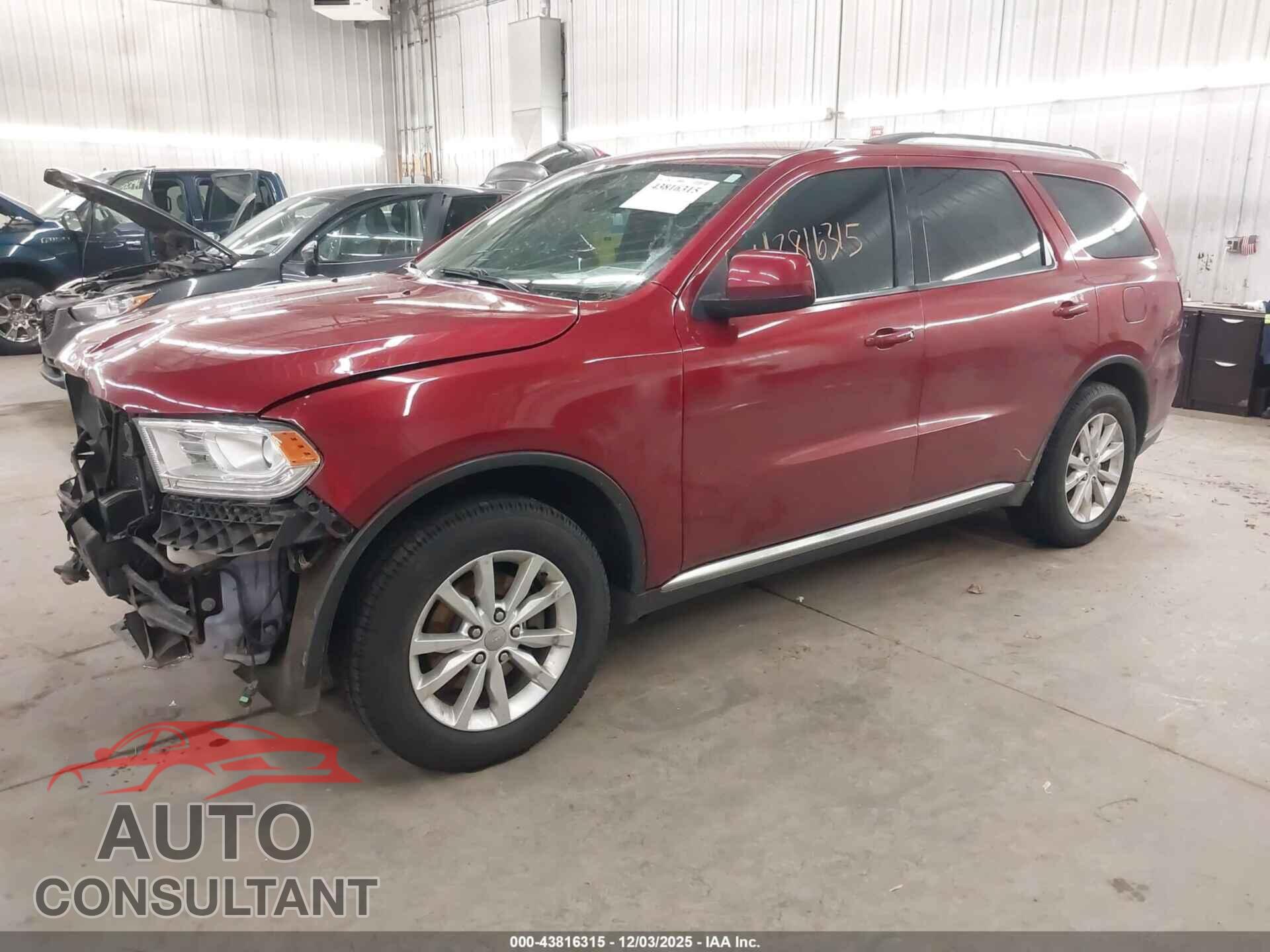 DODGE DURANGO 2014 - 1C4RDJAG9EC446344