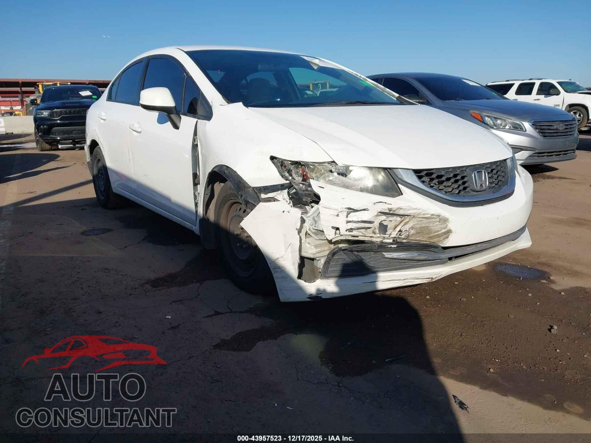 HONDA CIVIC 2013 - 19XFB2F52DE213967
