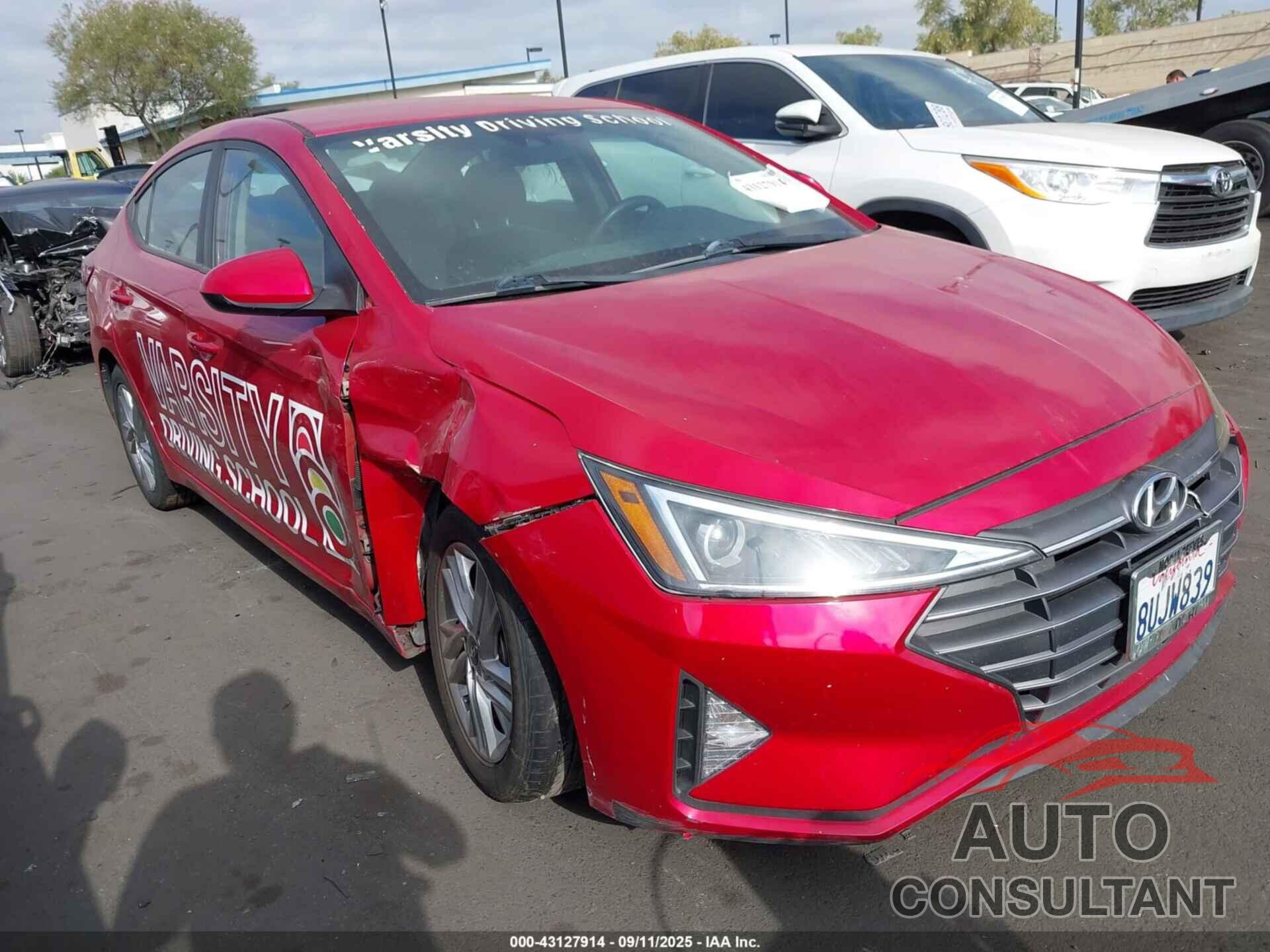 HYUNDAI ELANTRA 2020 - 5NPD84LF6LH588690