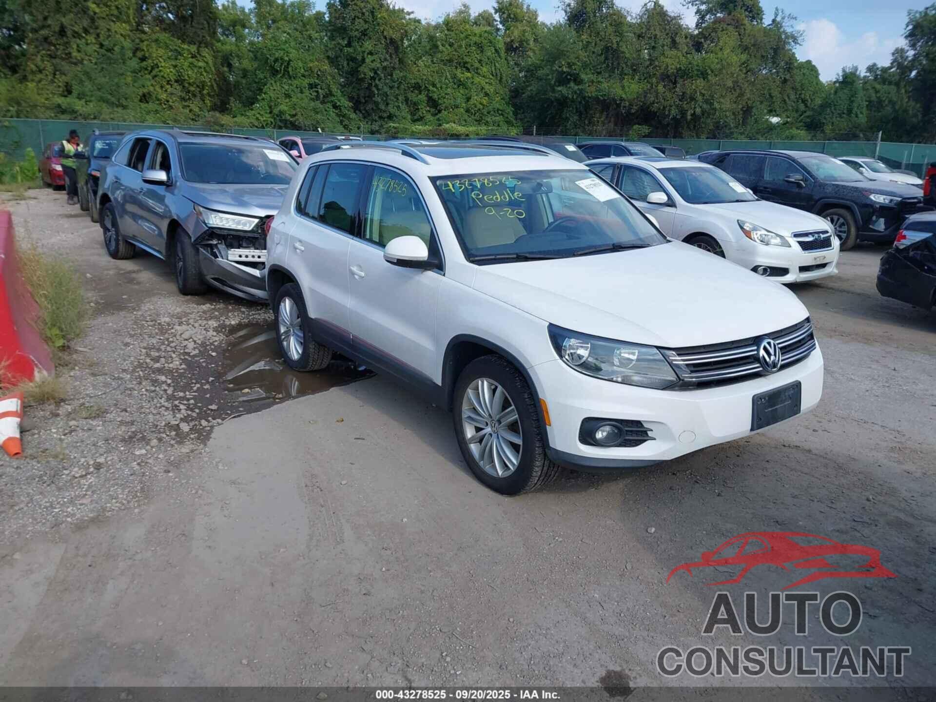 VOLKSWAGEN TIGUAN 2014 - WVGBV3AXXEW509665