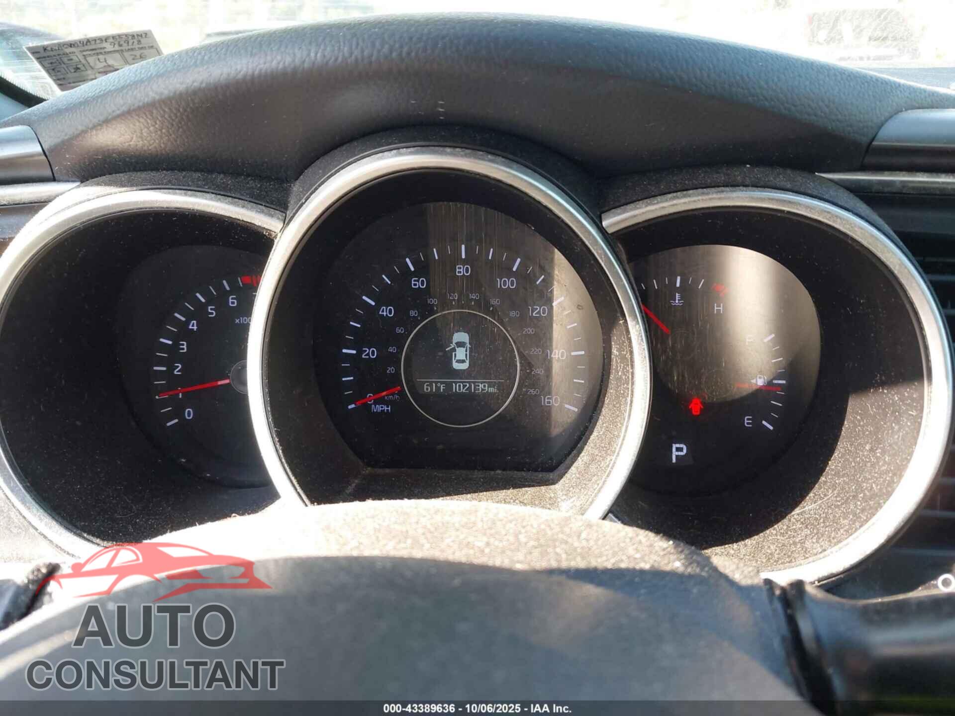 KIA OPTIMA 2015 - KNAGM4A73F5558147