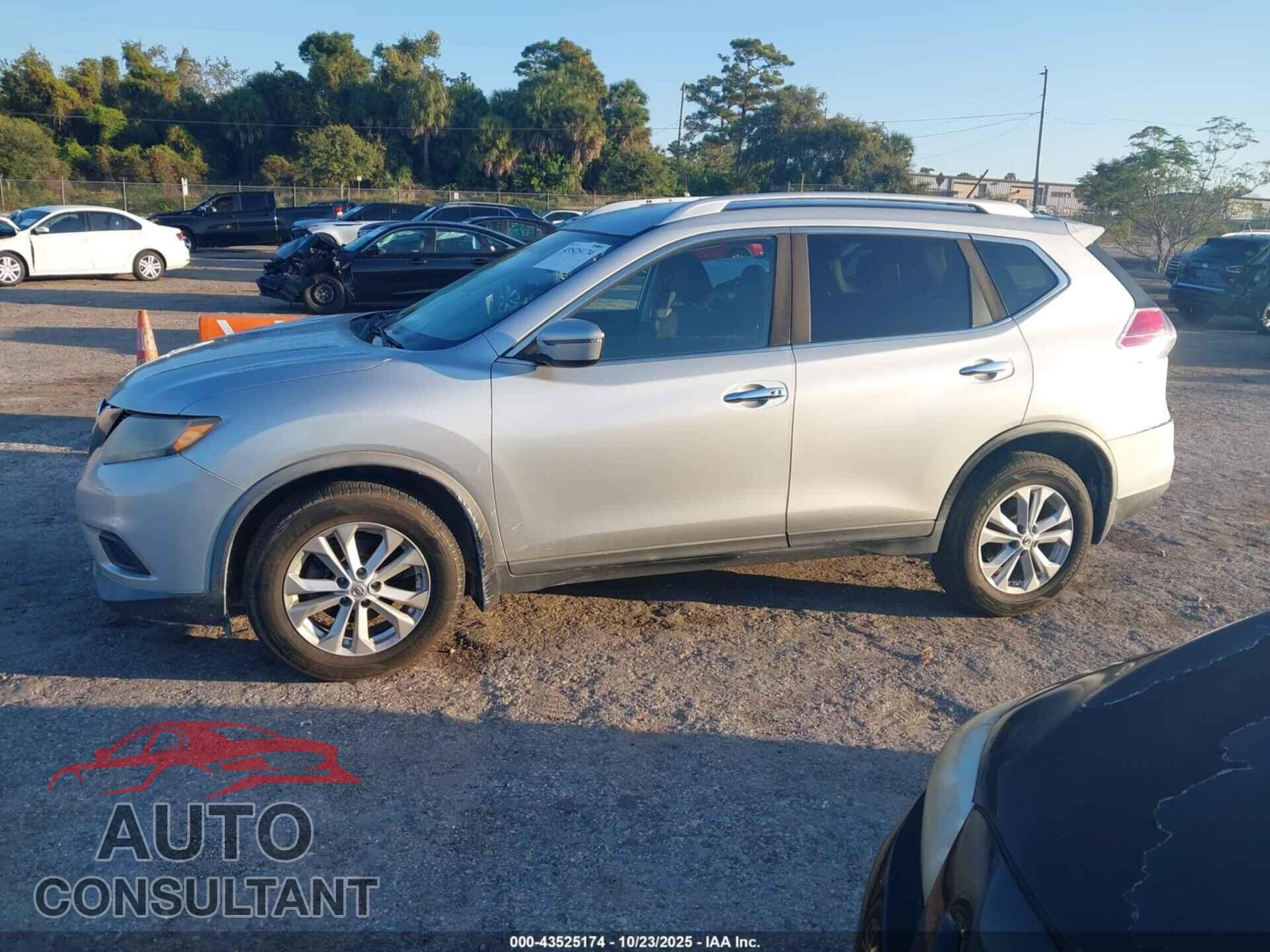 NISSAN ROGUE 2016 - KNMAT2MVXGP660481