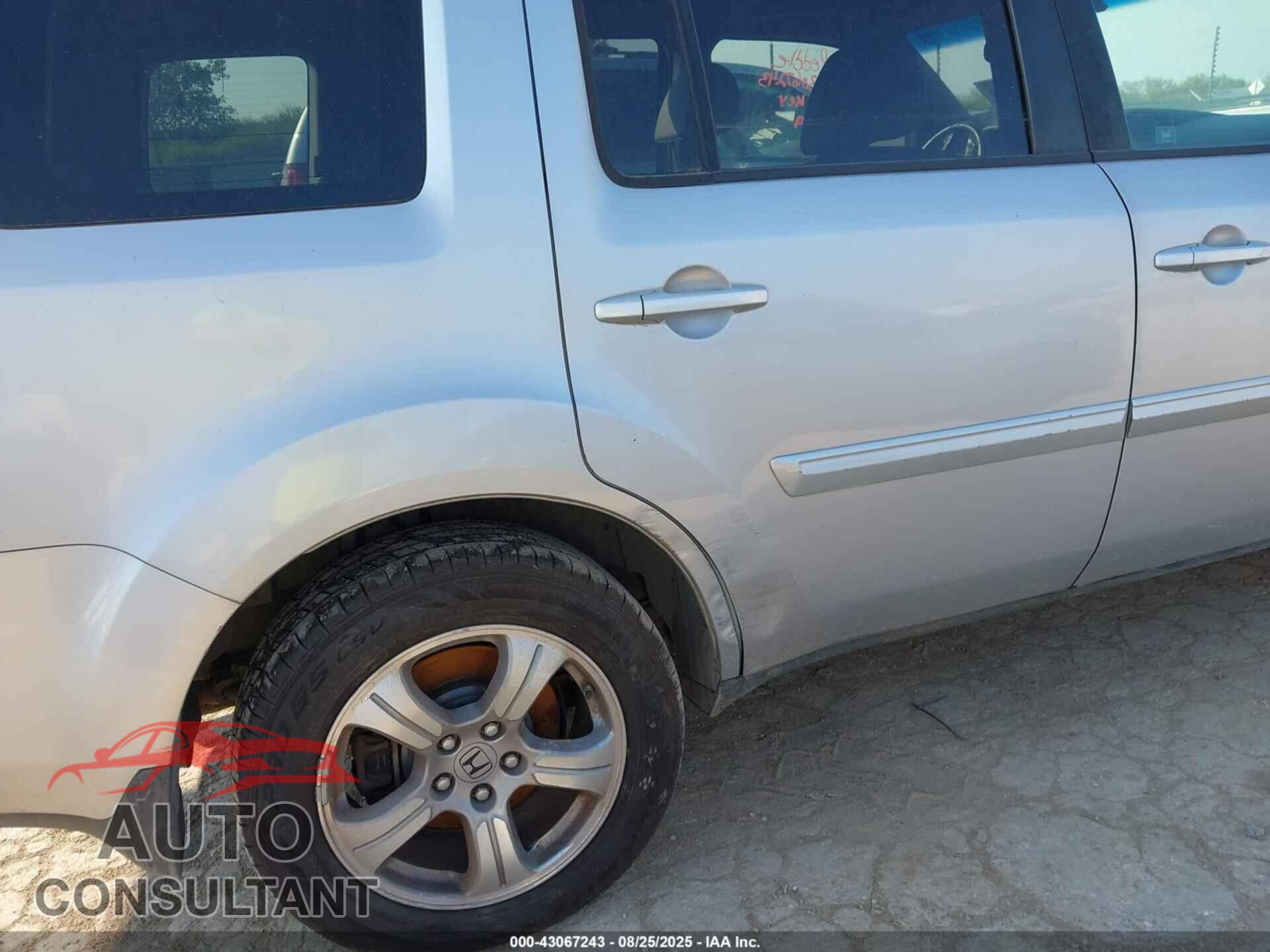 HONDA PILOT 2012 - 5FNYF4H56CB028707