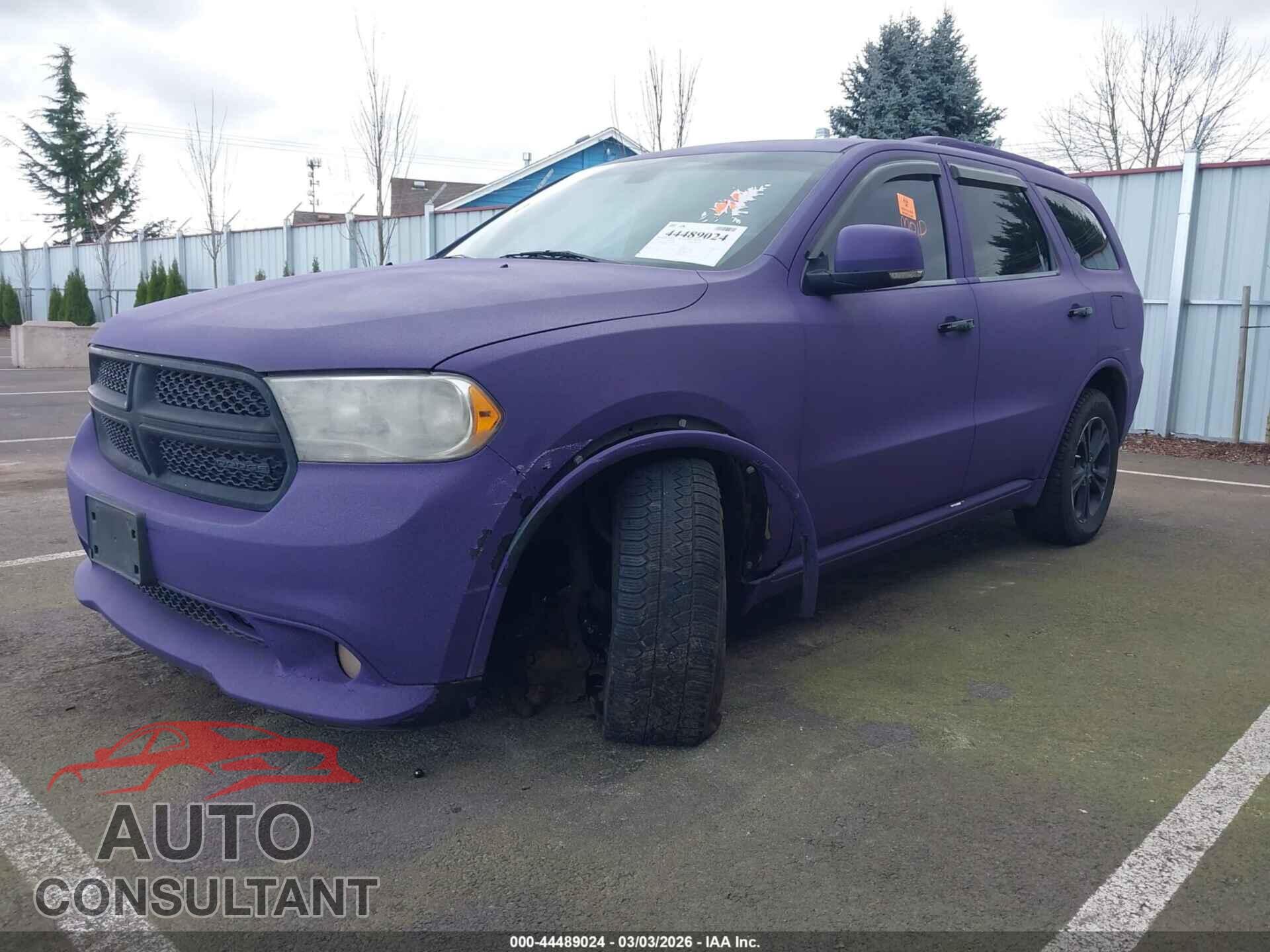 DODGE DURANGO 2012 - 1C4RDJDGXCC105656