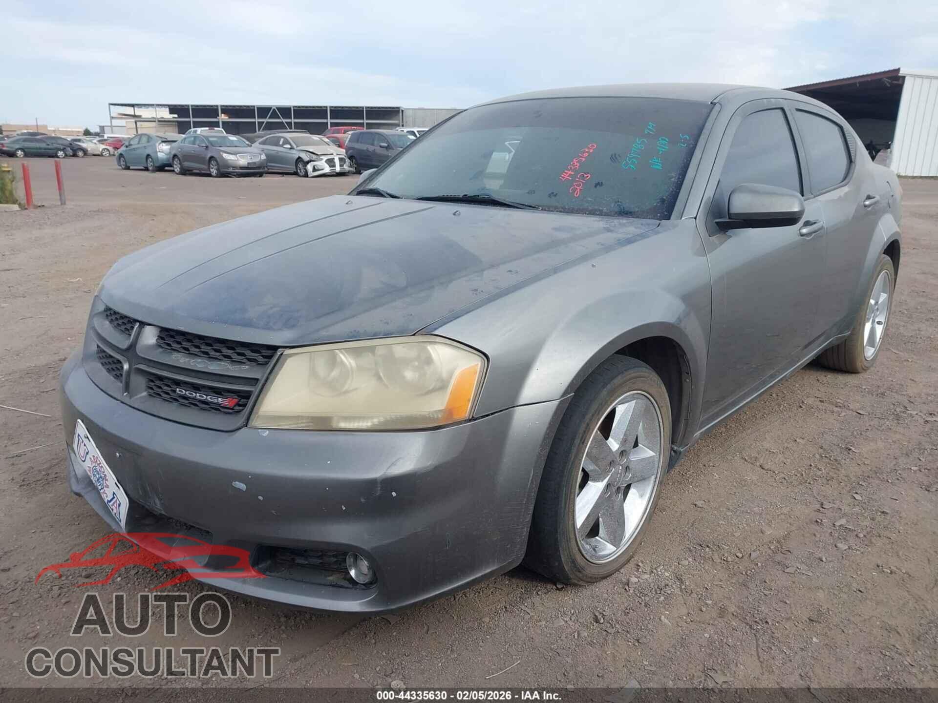 DODGE AVENGER 2013 - 1C3CDZCB2DN554785