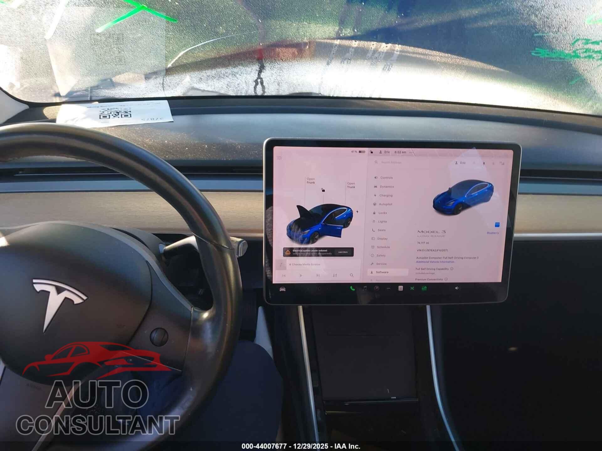 TESLA MODEL 3 2018 - 5YJ3E1EA2JF102571
