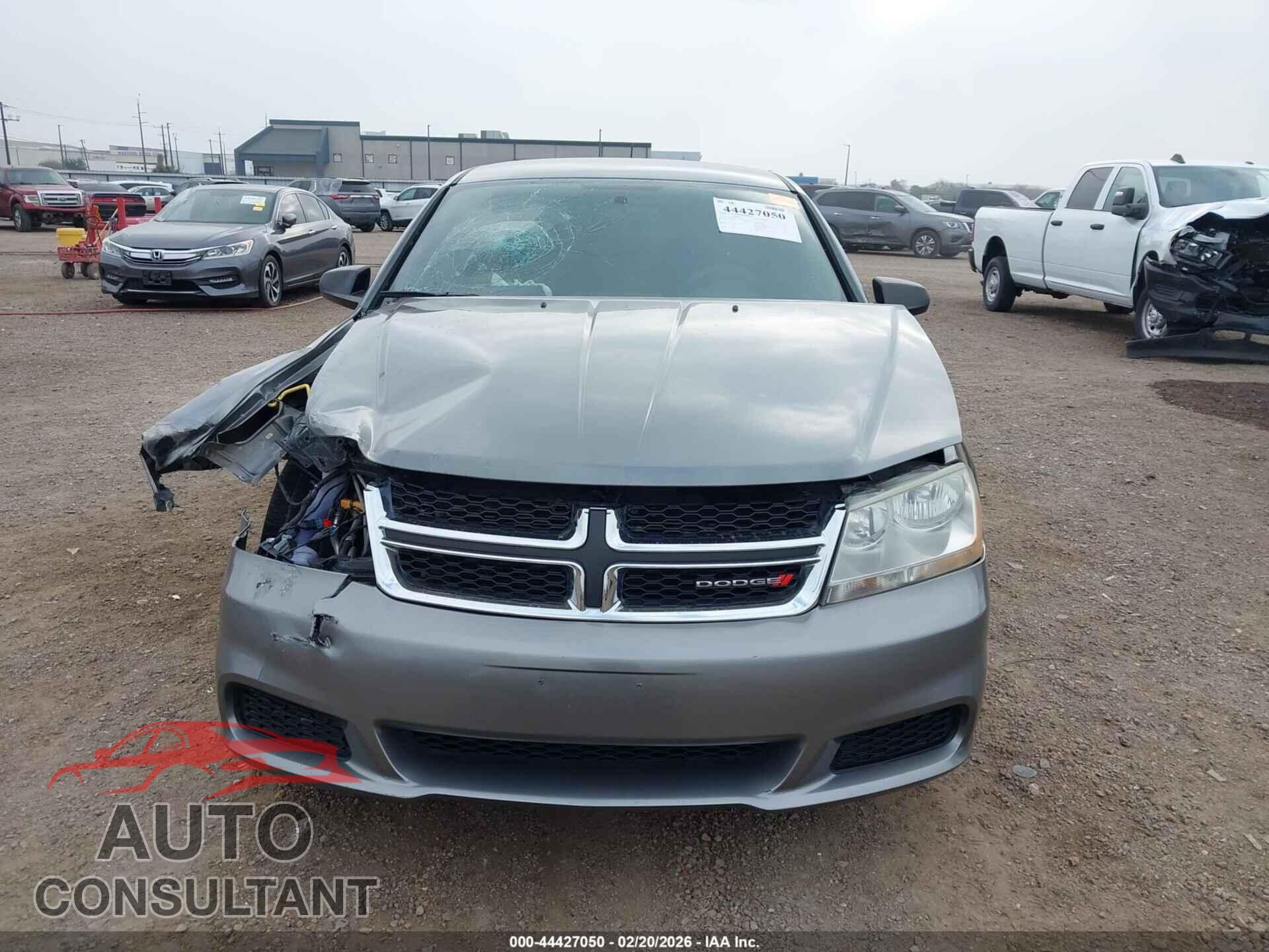 DODGE AVENGER 2012 - 1C3CDZAB6CN143844
