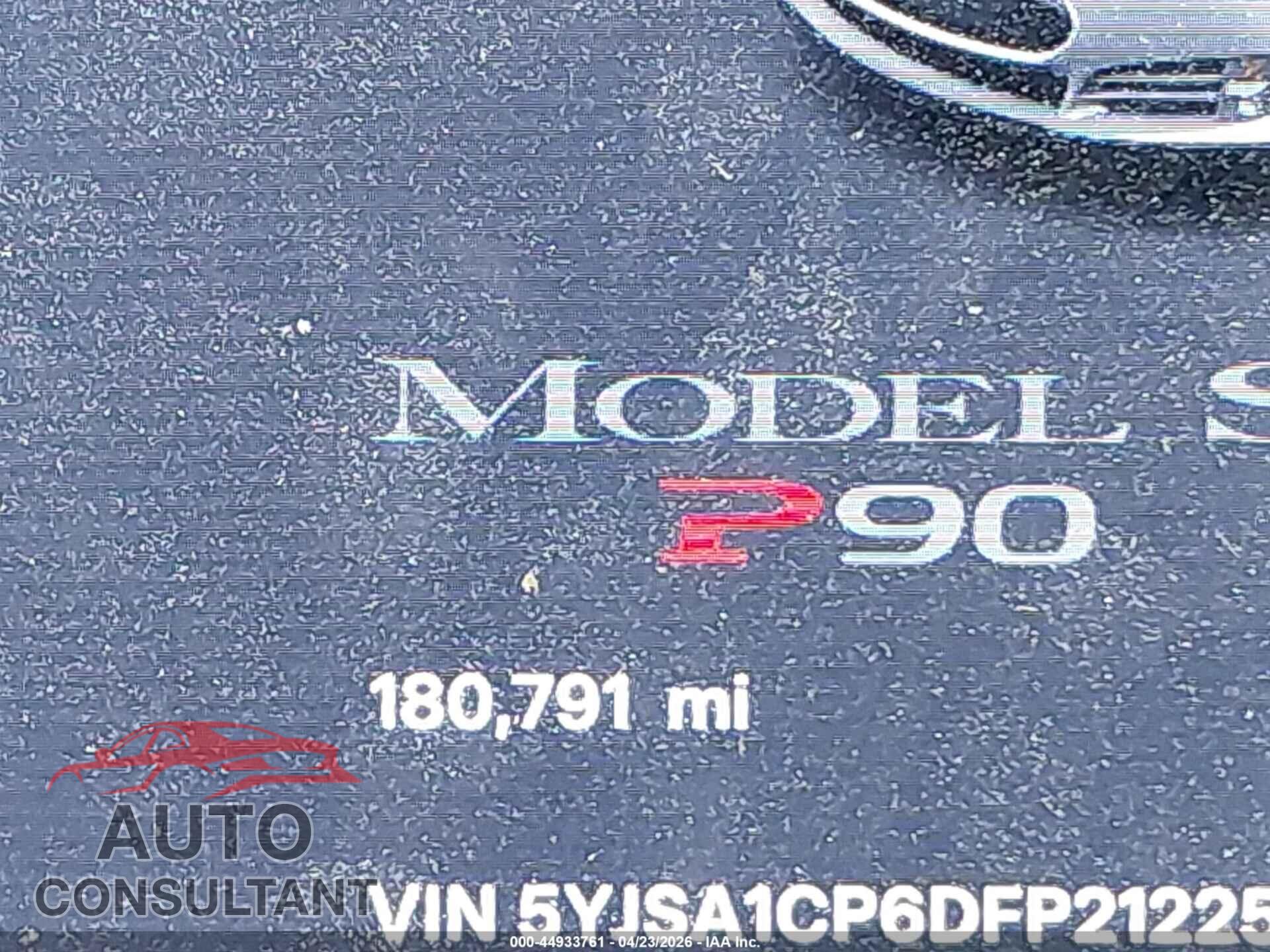 TESLA MODEL S 2013 - 5YJSA1CP6DFP21225