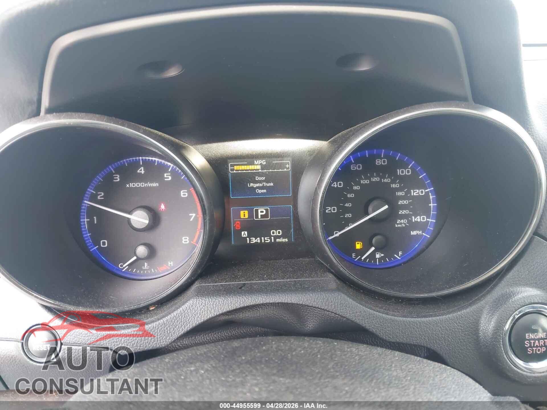 SUBARU OUTBACK 2015 - 4S4BSBLC0F3256162