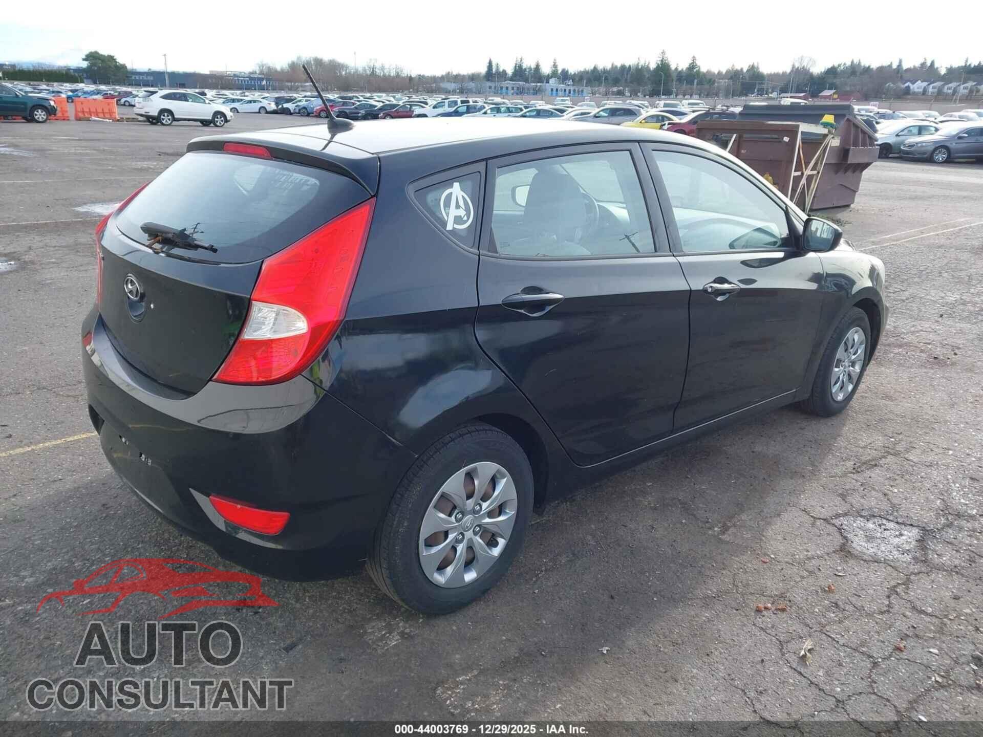 HYUNDAI ACCENT 2017 - KMHCT5AE0HU359313