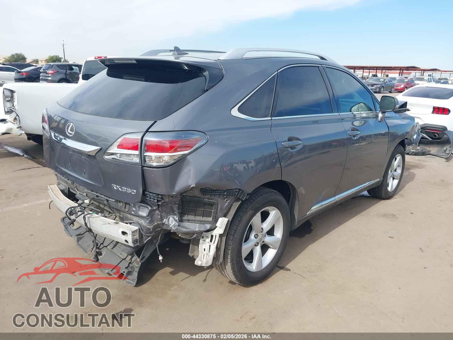 LEXUS RX 350 2013 - 2T2BK1BA2DC179308