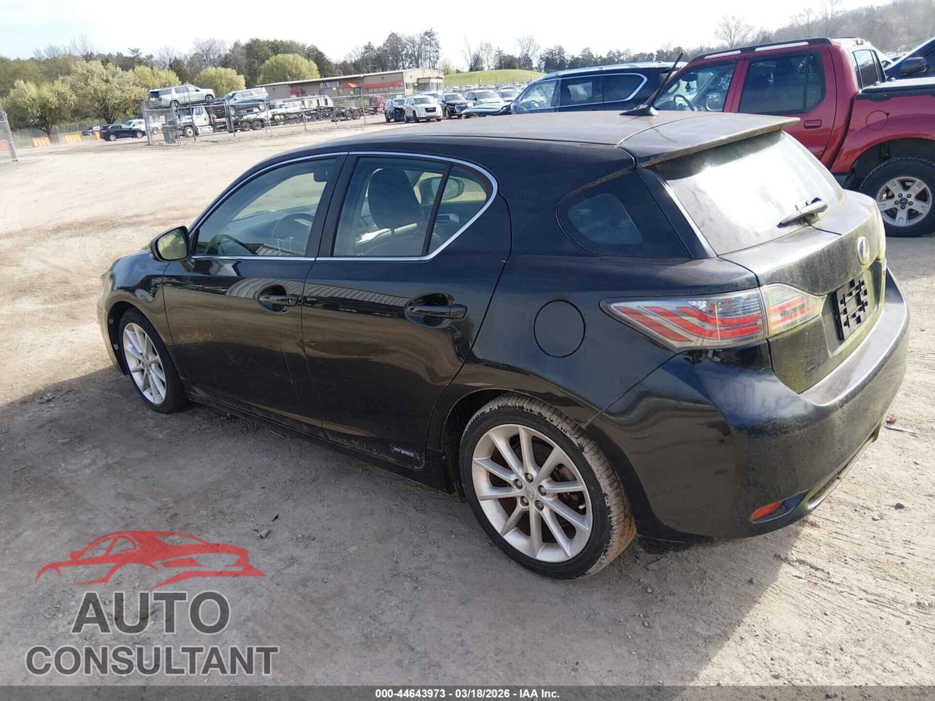 LEXUS CT 200H 2012 - JTHKD5BH3C2063615