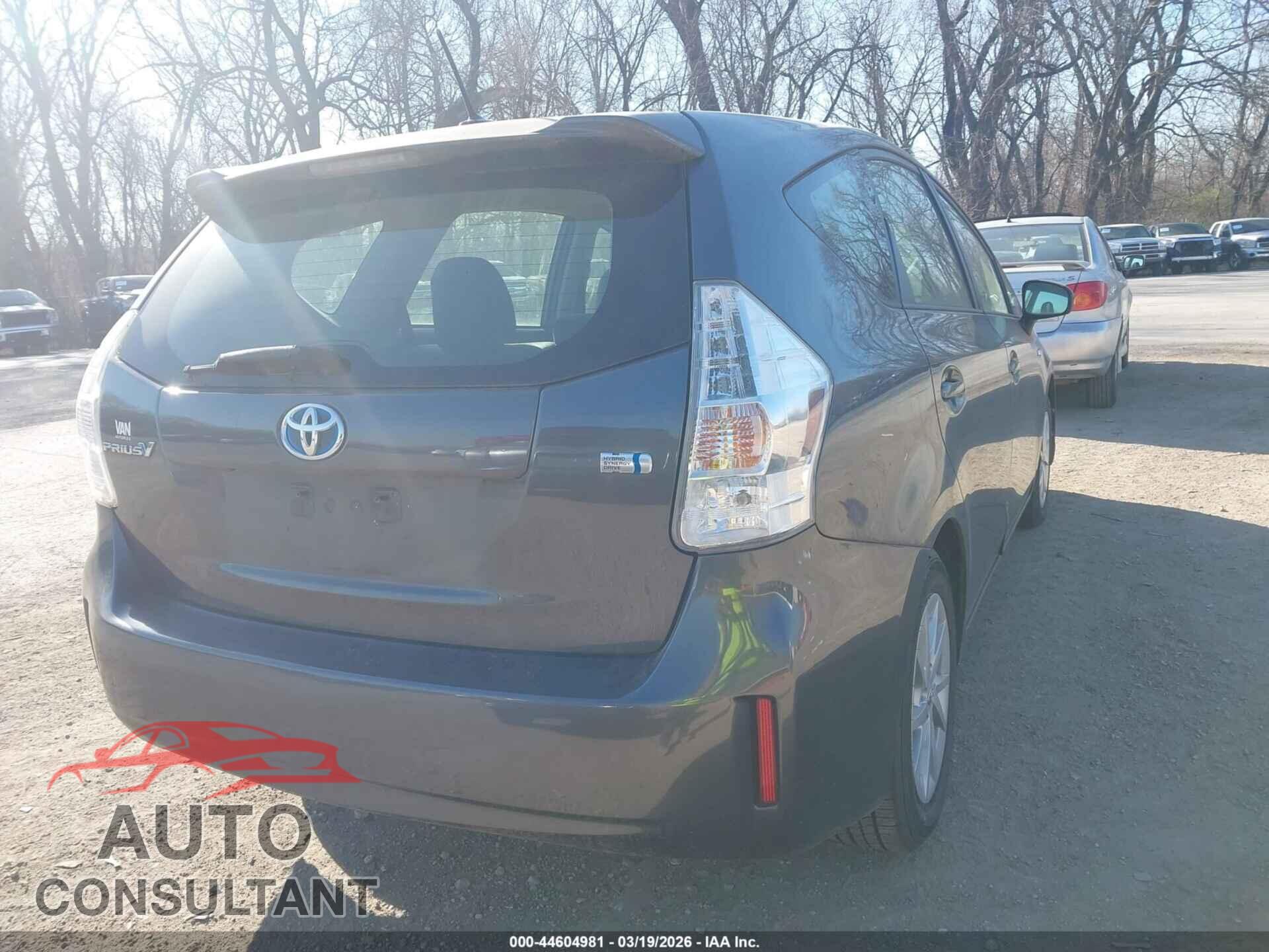TOYOTA PRIUS V 2012 - JTDZN3EU7C3035157